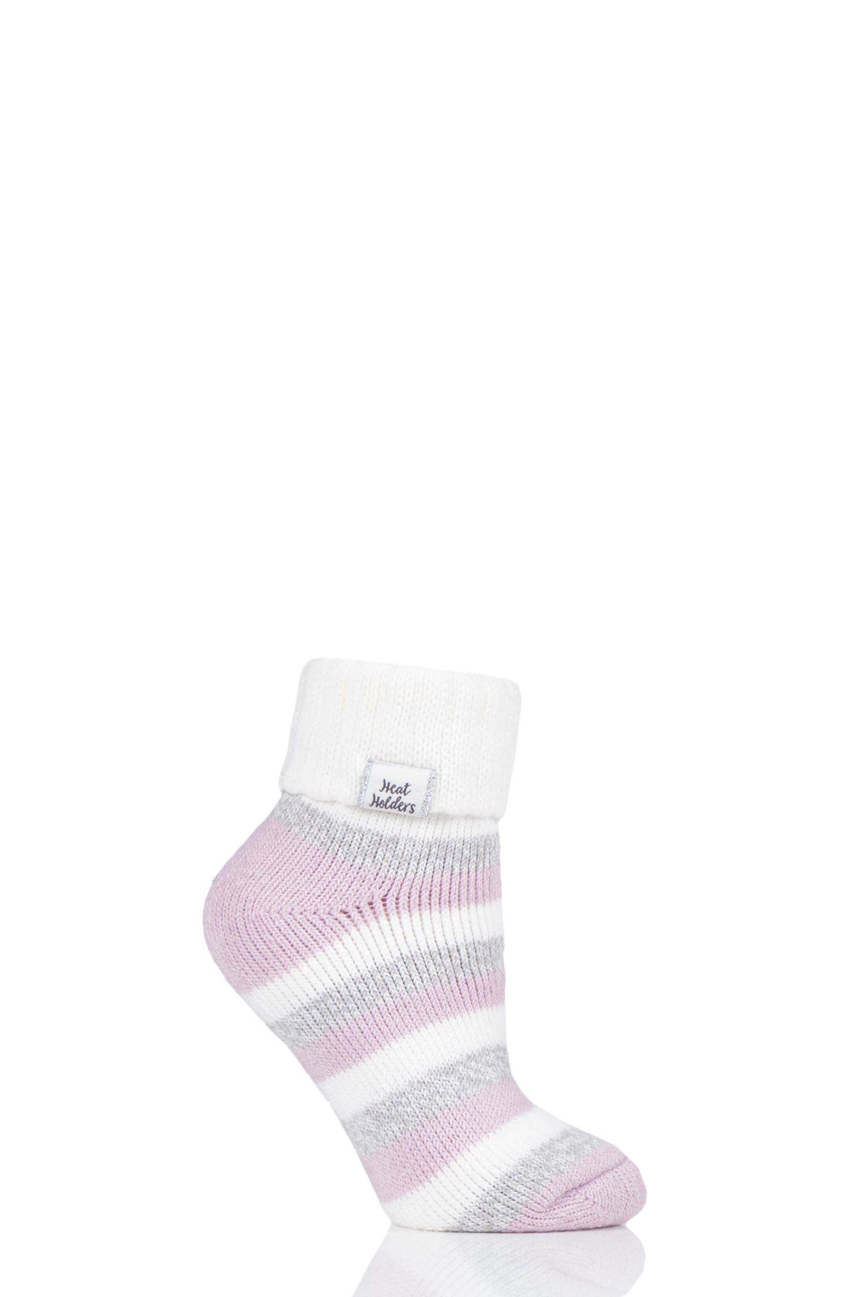 SOCKSHOP Heat Holders Women's Sleep Socks Cream Size 4-8