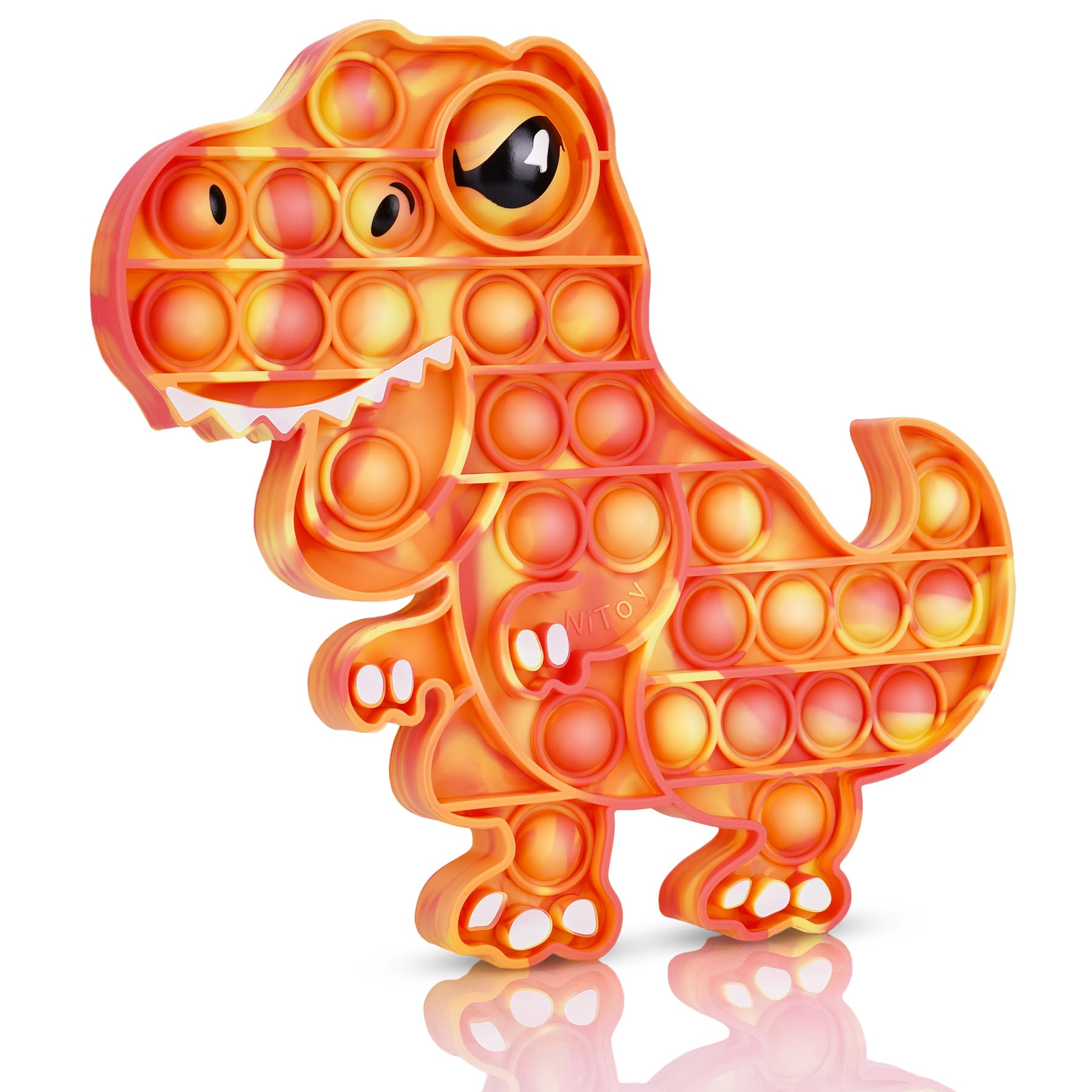 Dinosaur Pop It Fidget Toy - Large T-Rex -9 Dinosaur Pop It Fidget Toy - Large T-Rex -9