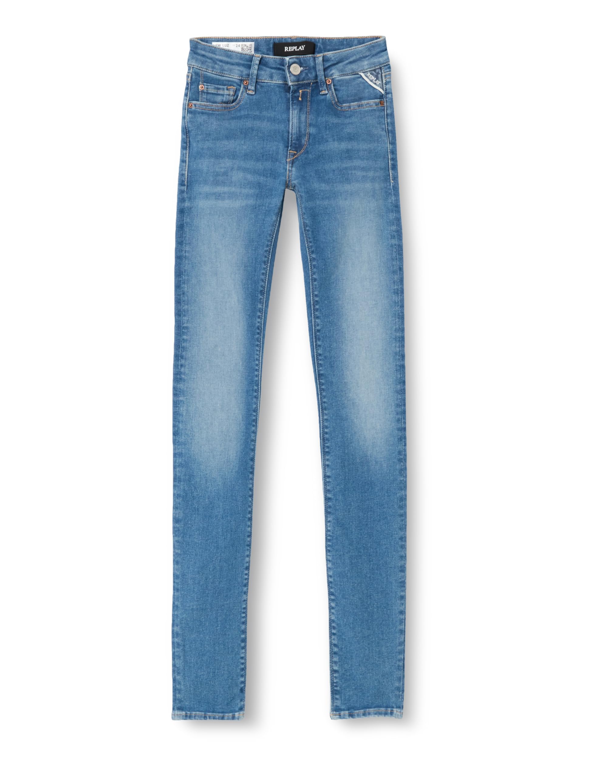 REPLAY Women's WH689 Hypeflex Stretch Denim Jeans, Medium Blue 009-2, 23W / 28L
