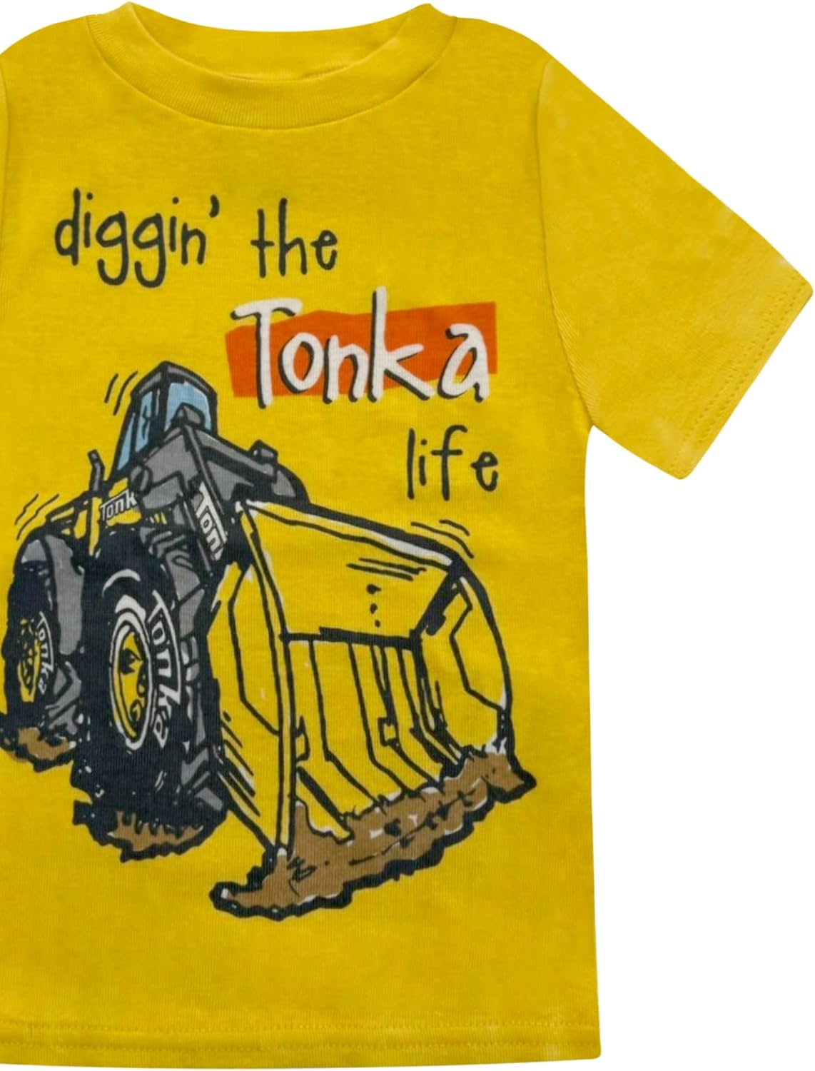 Tonka 4 Piece Pajama Set - Toddler Boys PJ Set with Short Sleeve Shirt Shorts & Pants - Kids Sleepwear Set - Official License - Image 3