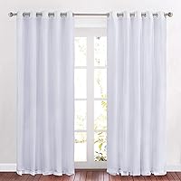 Vista 36 de PONY DANCE Cortinas para Sala de 84 Pulgadas de Largo - Cortinas con Capa Traslúcida, 52 Pulgadas de Ancho, Paneles para Tratamiento de Ventanas