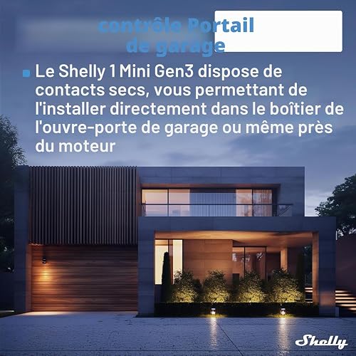 Shelly 1 Mini Gen 3 | 4 Pack | WiFi and Bluetooth Smart Switch 1 Channel 8A | Home | Compatible with Alexa and Google Home | iOS/Android App | Dry Contacts - 6