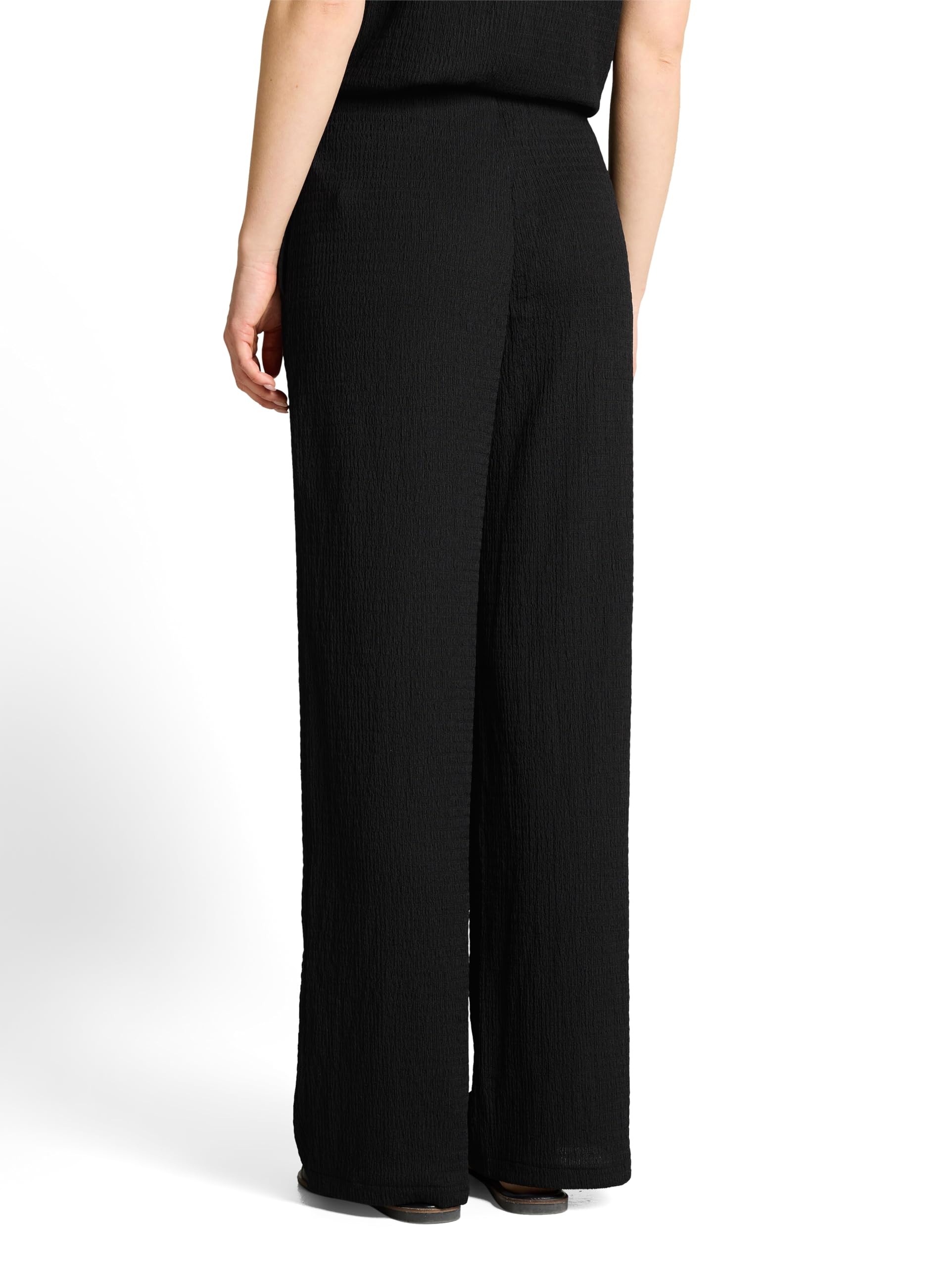 TOM TAILOR Denim Damen Crinkle Wide Leg Hose 1050255