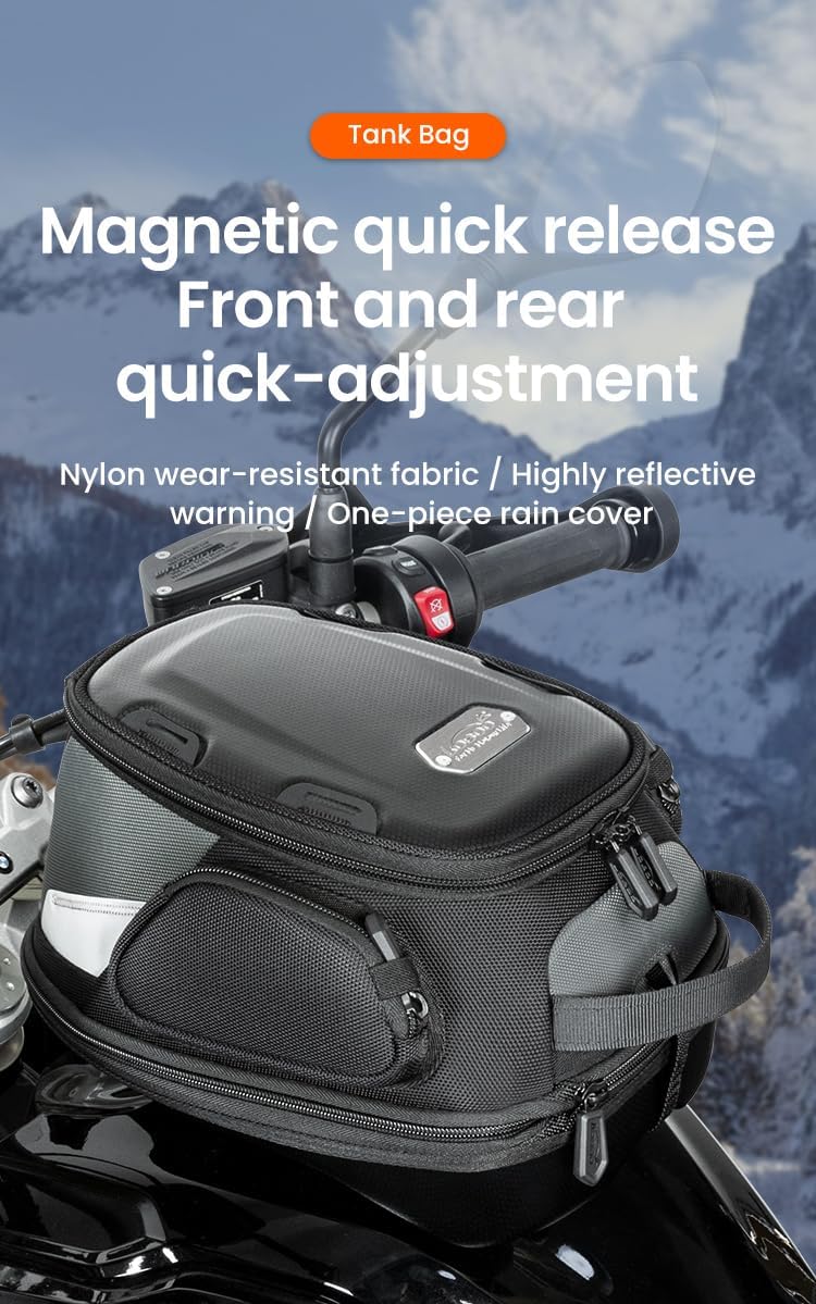 Loboo Tank Bag Ring Quick Disassembly And Non-Contact With The Paint Surface Of The Fuel Tank Will Not Damage The Paint Surface, Compatible With Kawasaki Versys 650 1000 Z1000 Z 900 RS