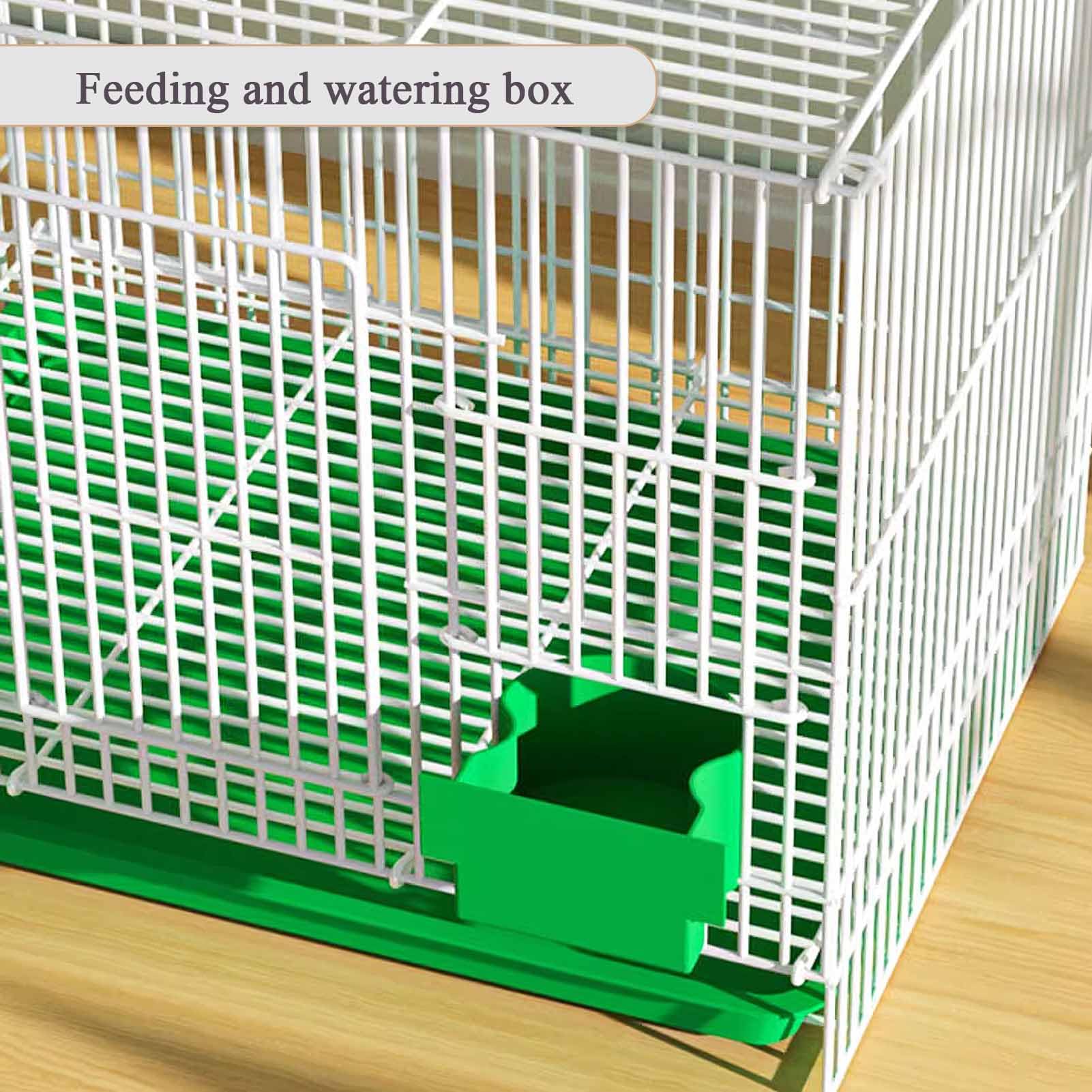 Jaula para Animales pequeños Jaula para Conejos de Interior Jaula para cobayas con Bandeja Superior y extraíble Jaula para hámster Gallinero de Metal (Azul)