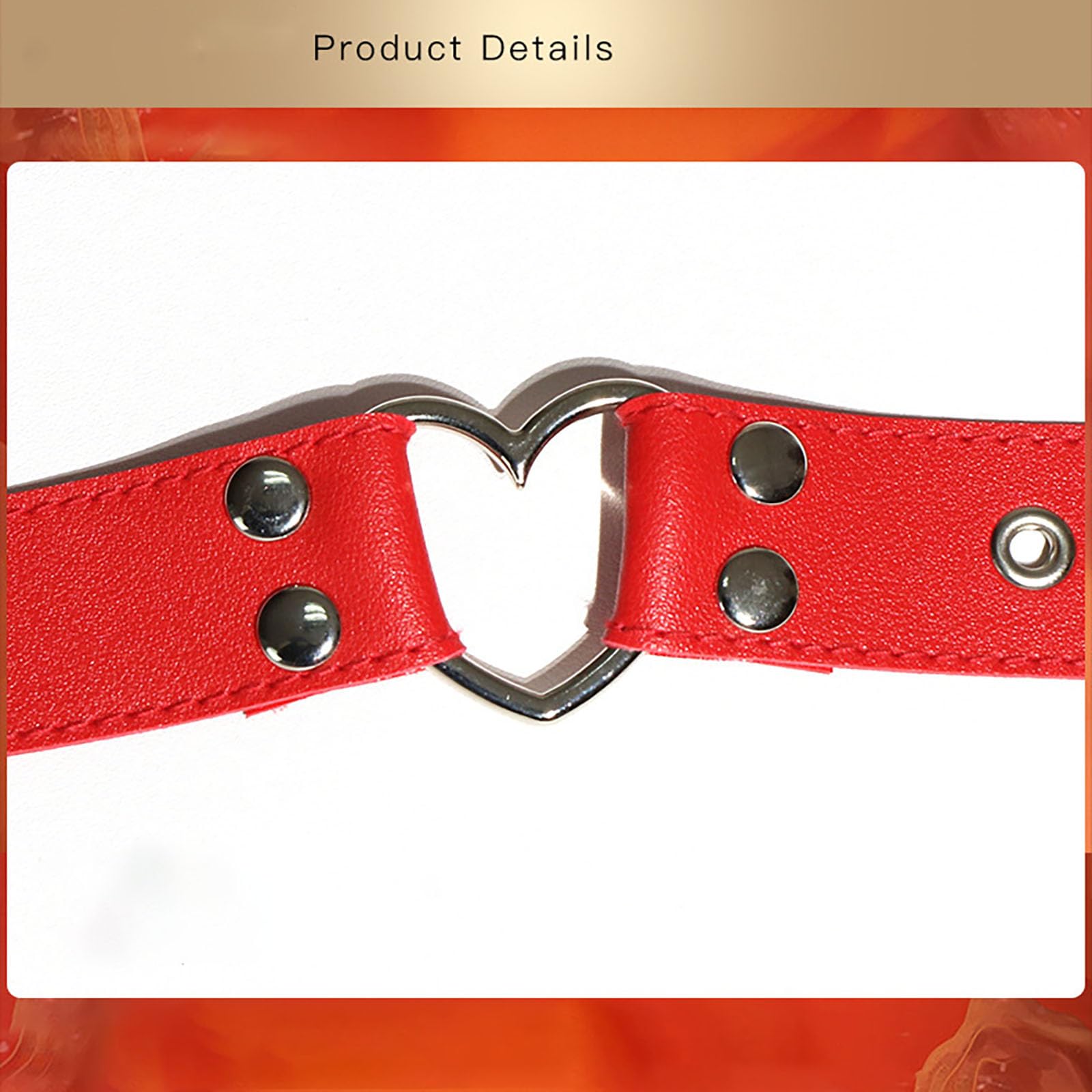 Collier Sexuel Avec Laisse Collier Ajustable En Cuir PU Avec Anneau En Forme De Cœur Accessoires Bondage Jouets Sexuels Pour Couples