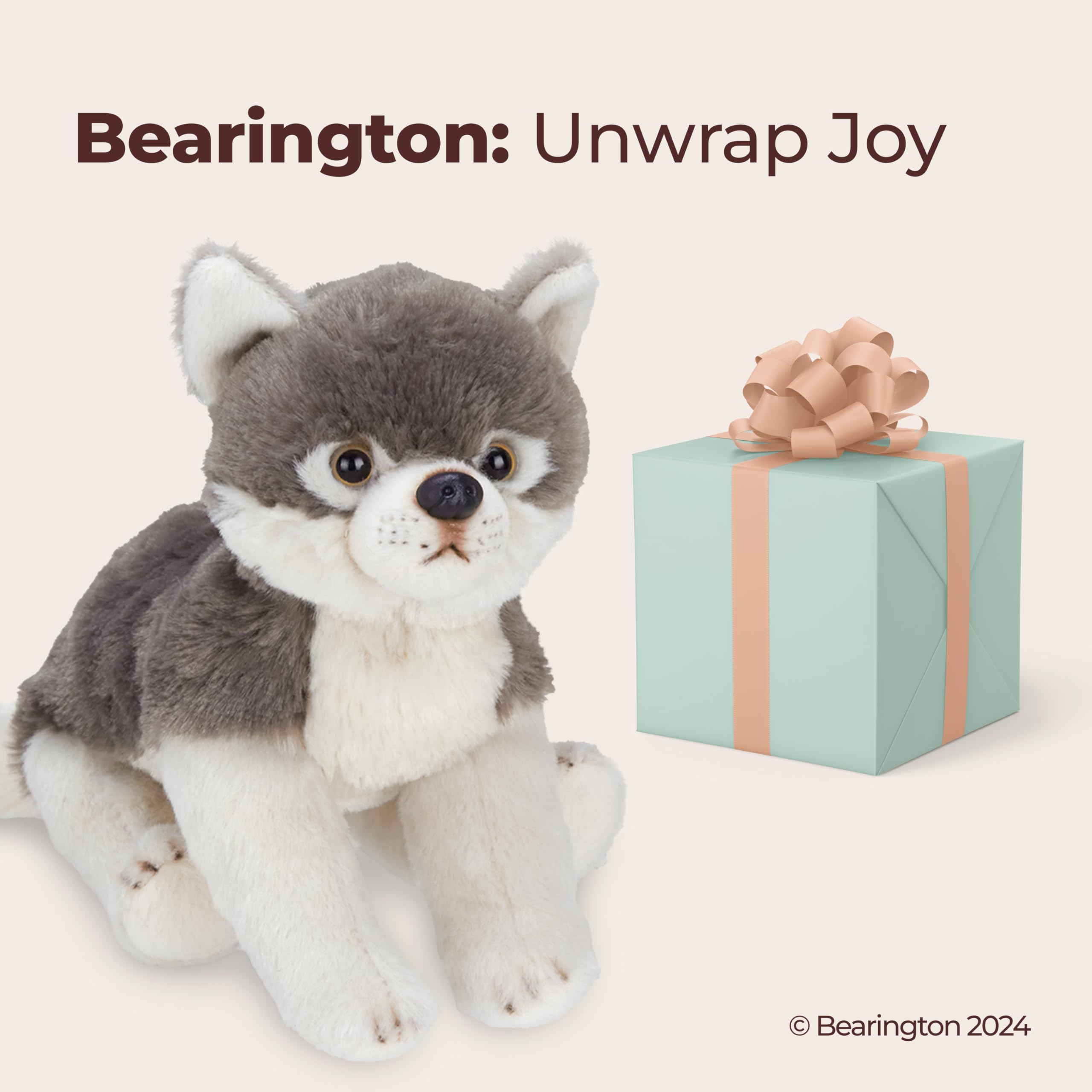 Amazon.com: Bearington Lil' Nanook Wolf Stuffed Animal - 7