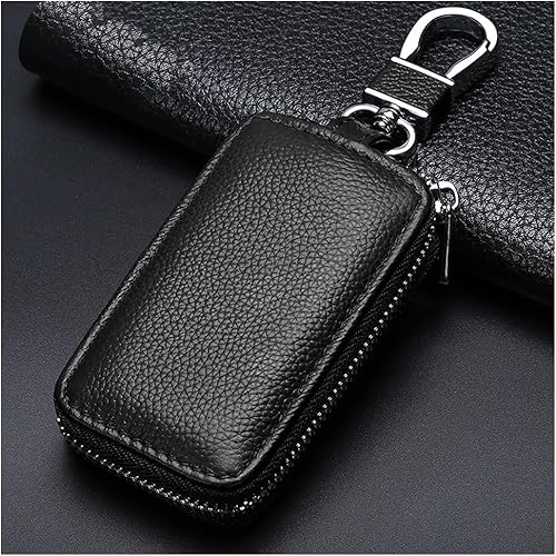 Soporte para llaves de automóvil, bolsa de cuero para llavero de automóvil, soporte para llavero remoto de automóvil, funda inteligente para llaves