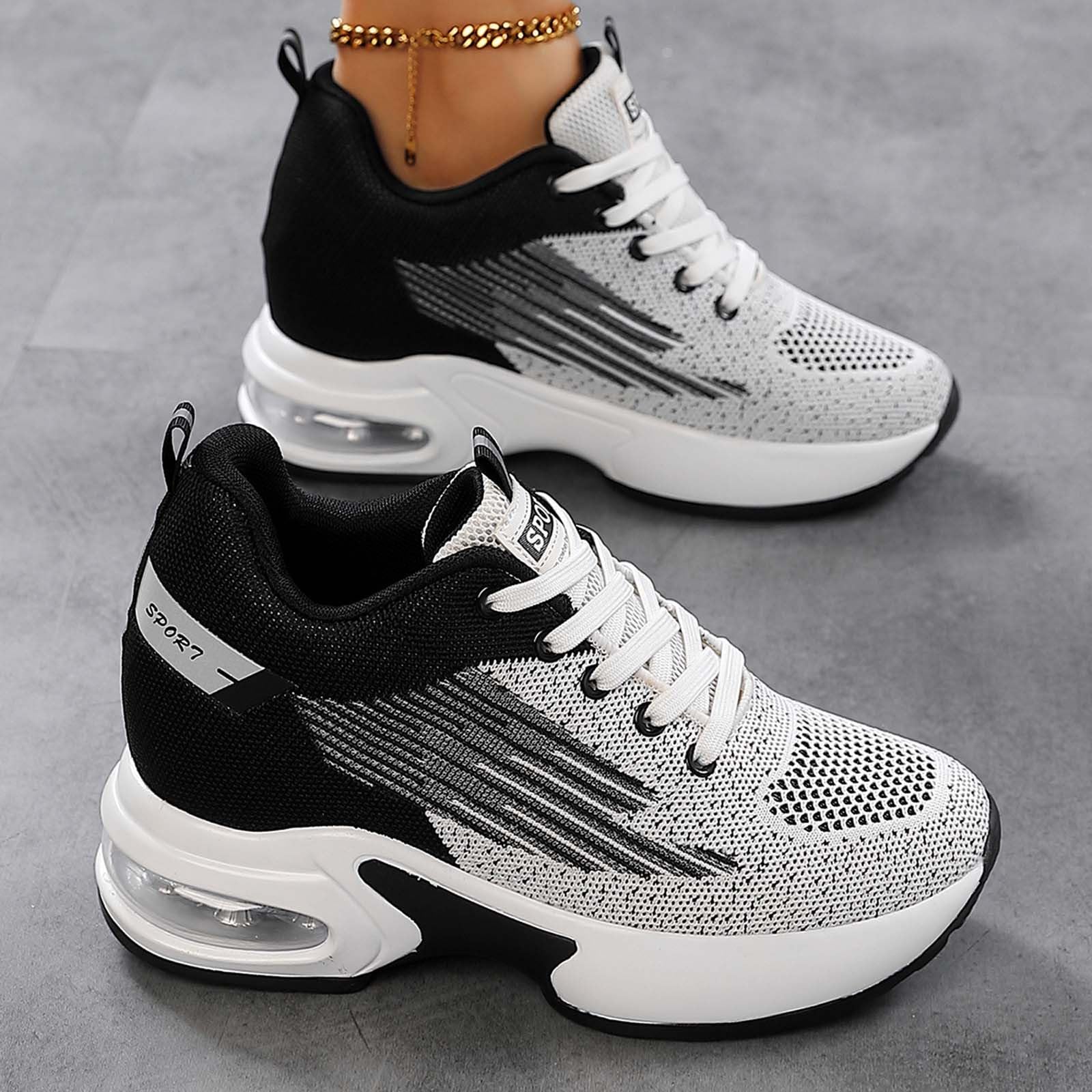 Zapatillas Deportivas Mujer Zapatillas Mujer Correr Casual Negras De Enfermera Womens Trainers Sapatilhas Zapatilla Deportiva Zapato Negro Sanitarias Deporte Zapatos Ortopédicos Plataforma Blancas 38