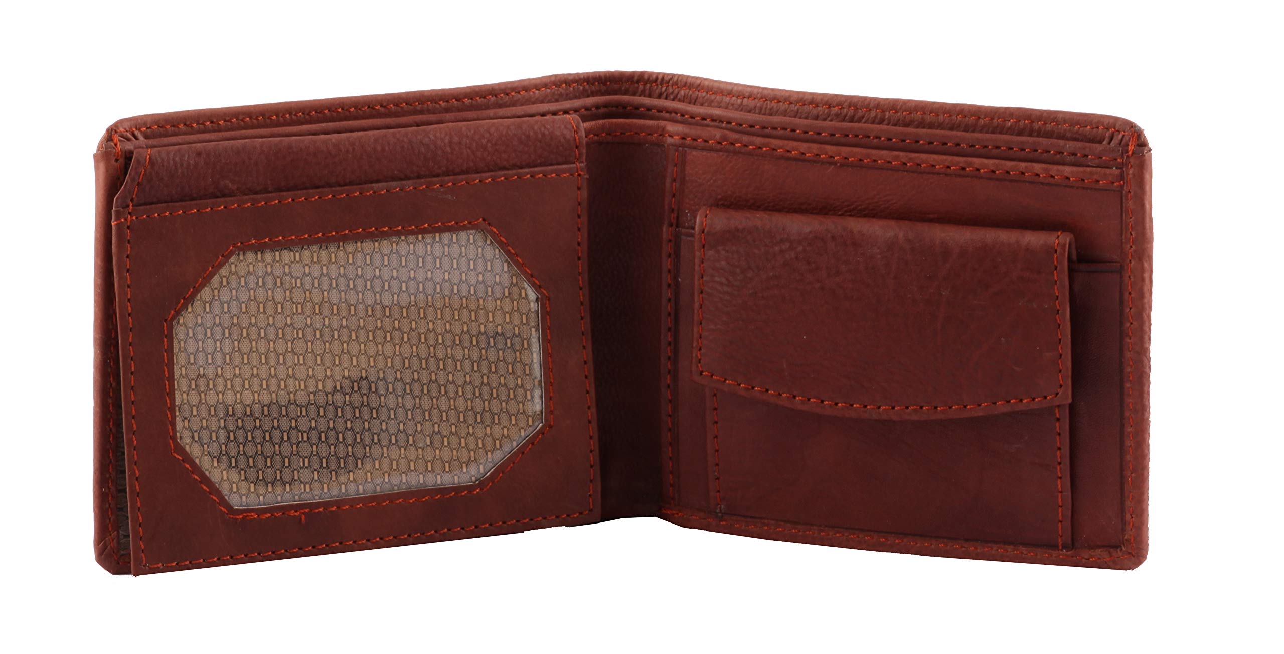 Blocking Brown Color Leather Wallet for Men-image-21