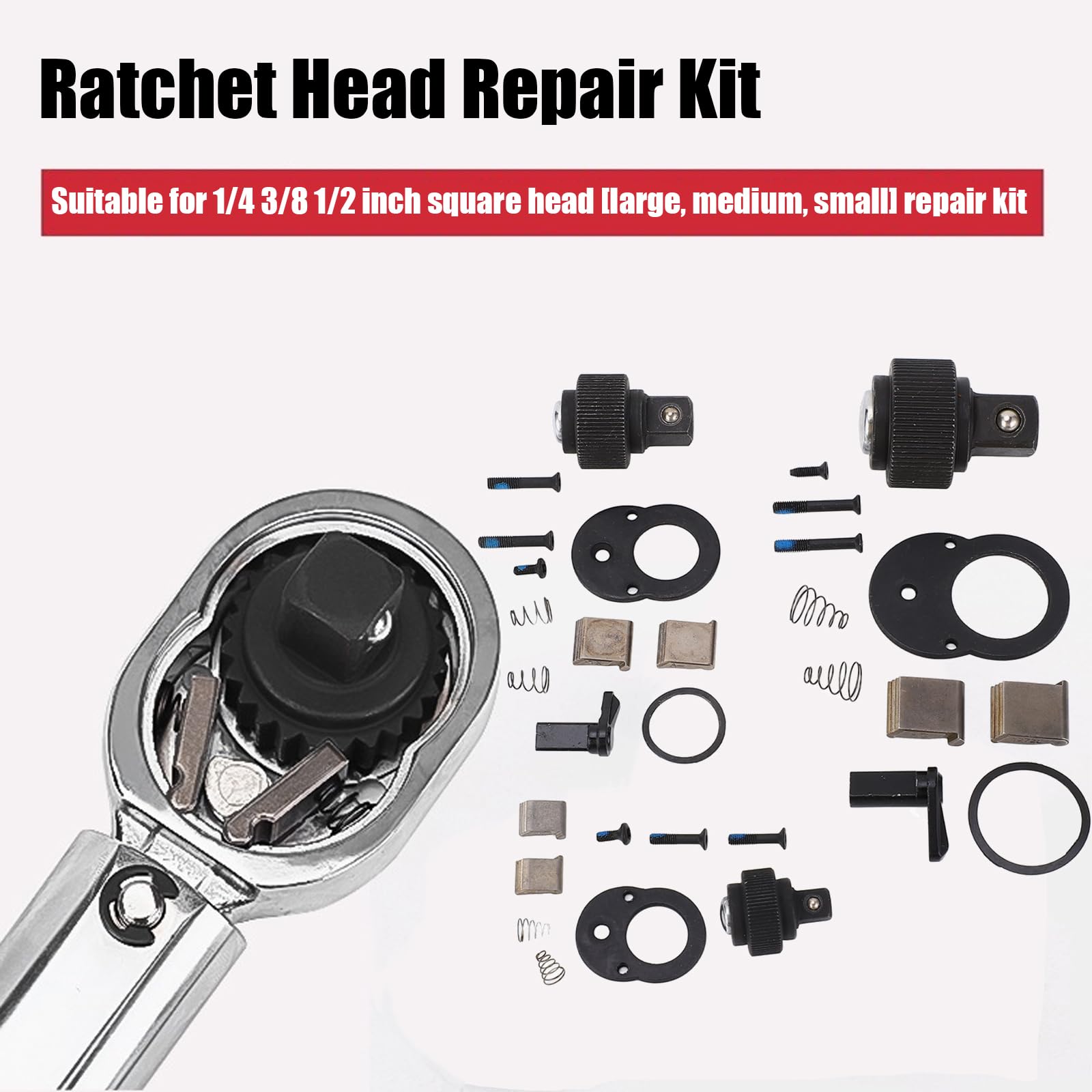 RARTS ATTACH＆GO Ratchet Head Repair Kit, 72 Teeth Ratchet Socket Wrench