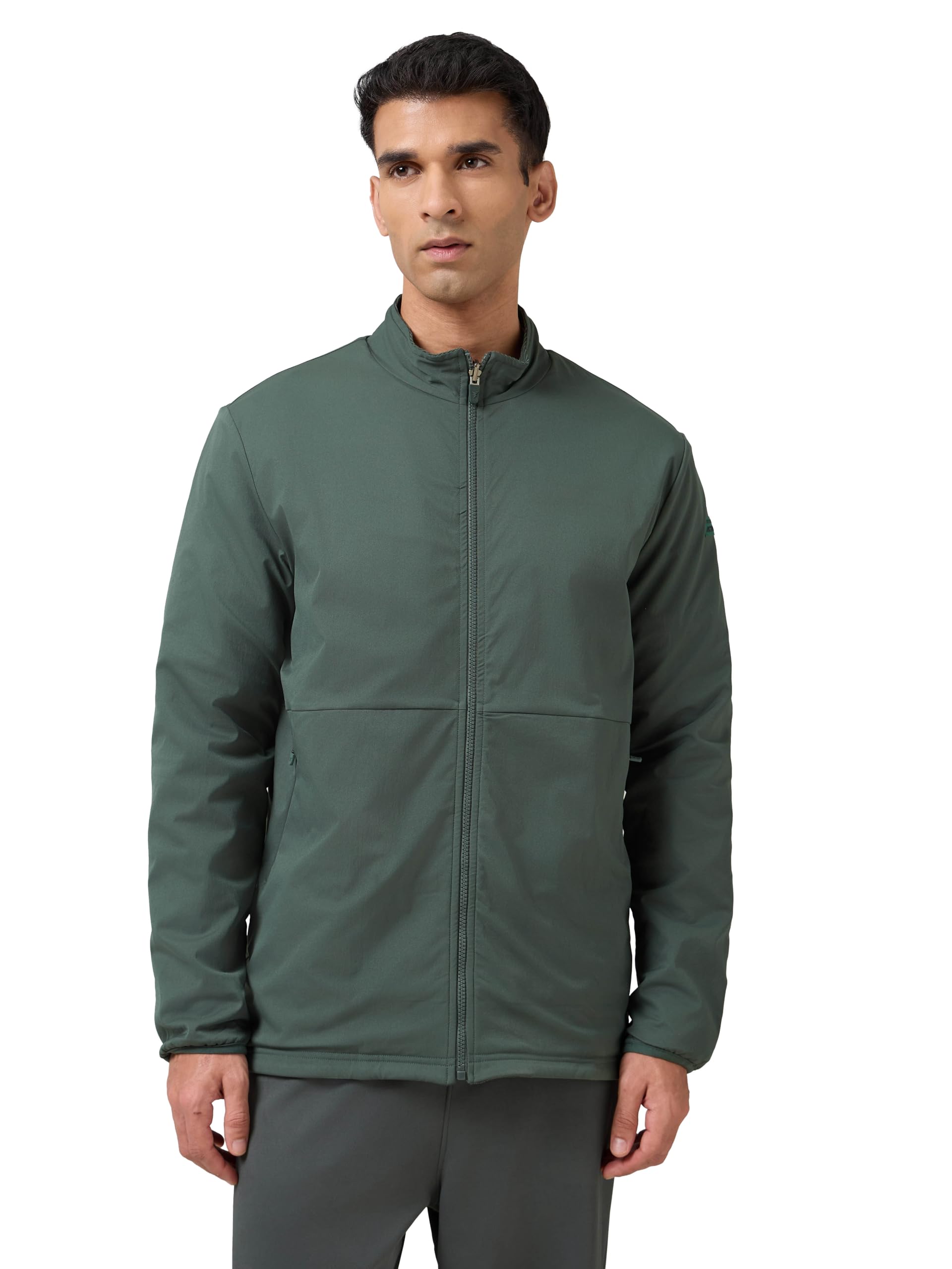 Men's Regular Fit Solid Kangaroo Pocket Reversible Winter Jacket With Technowarm+, Redefine Your Outdoor Moves