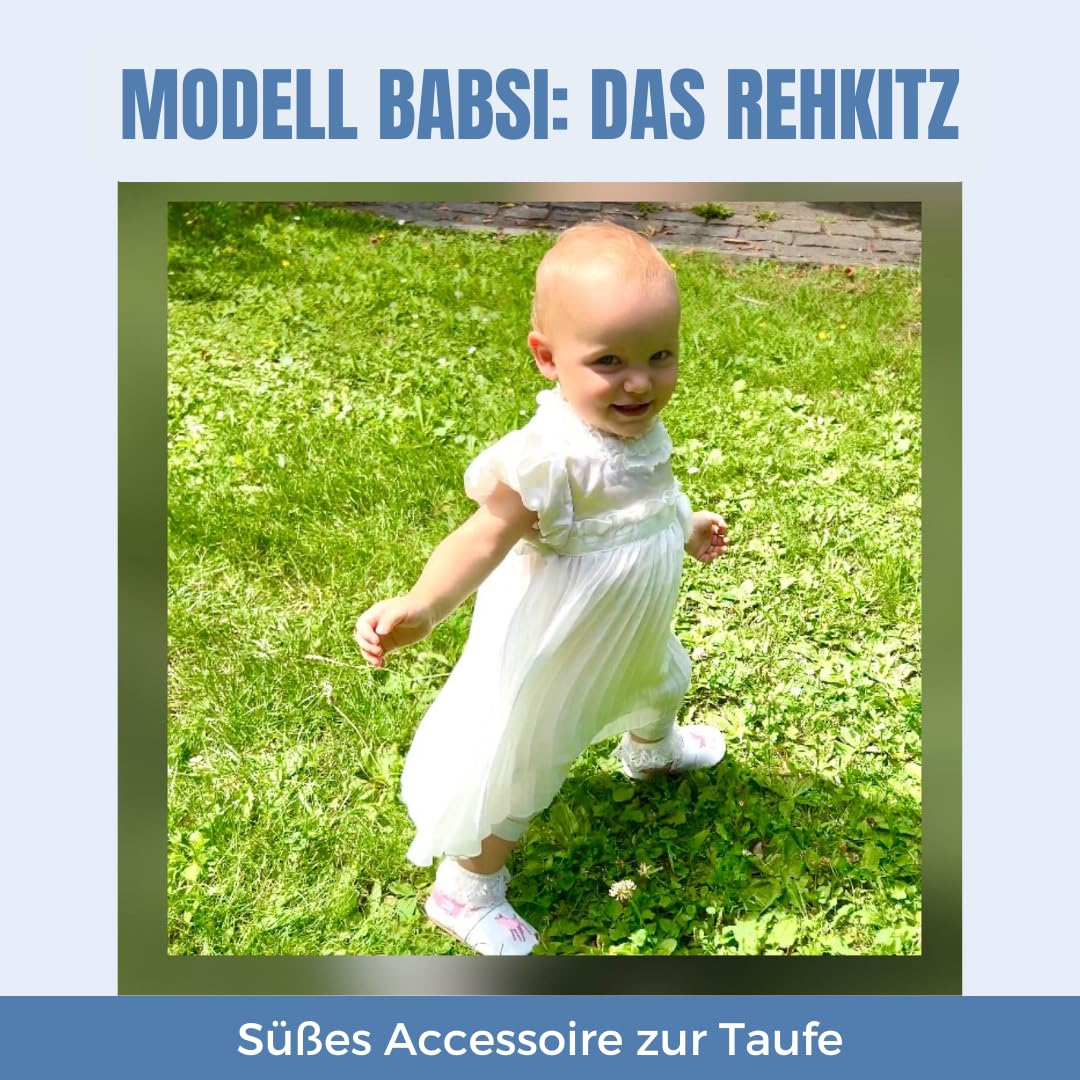 Baby Krabbelschuhe aus weichem Leder, Trachten Lederpuschen für Mädchen und Jungen passend zu Dirndl und Lederhose, Zwillingsset, 0–24 Monate