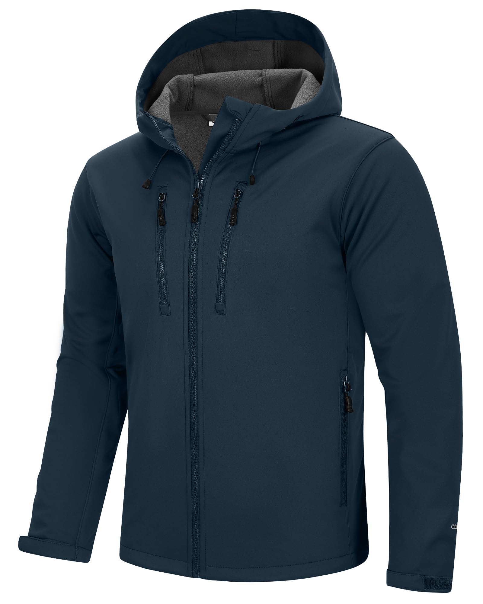 33,000ft Softshelljacke für Herren Wasserdicht Winddicht Laufjacke Leichte Wanderjacke mit Kapuze Outdoor Übergangsjacke Fahrradjacke