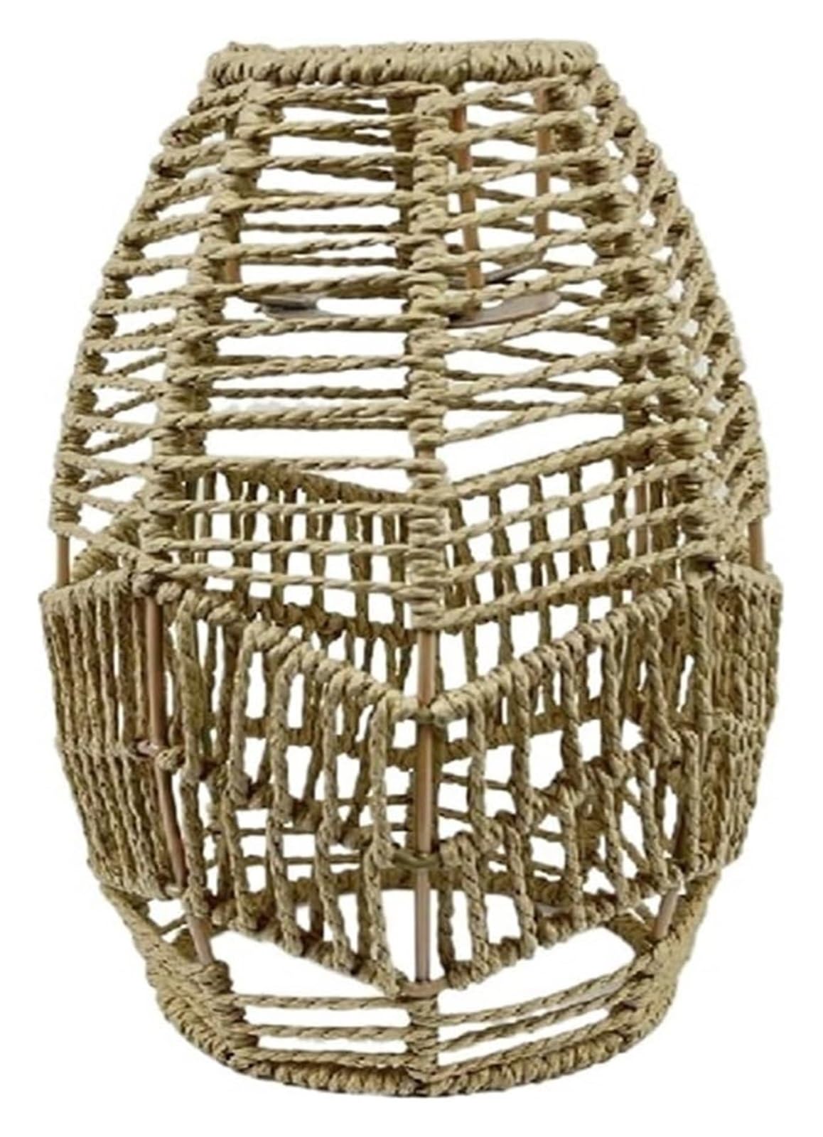 Lampshade， Geometric Shade Light Hanging Cover Handwoven Lampshade Fixture Bedroom ﻿(11)