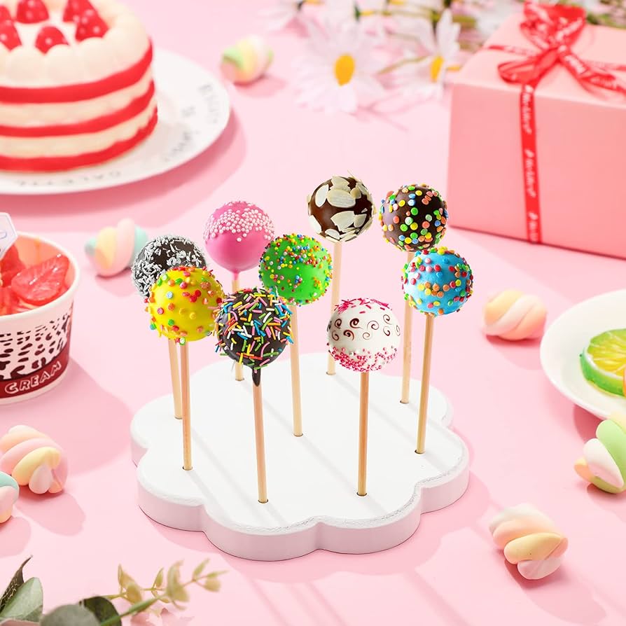 エレガントな4段アクリル製ロリポップ＆ケーキポップディスプレイスタンド ★ エレガントな4段アクリル製ロリポップ＆ケーキポップ