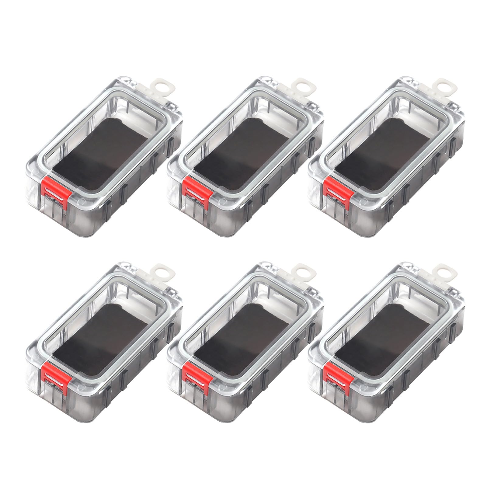 Fishing Tackle Box Night Glow Magnetic Rainproof Seal Tool Containers Bait Lure Storage (6Pcs)