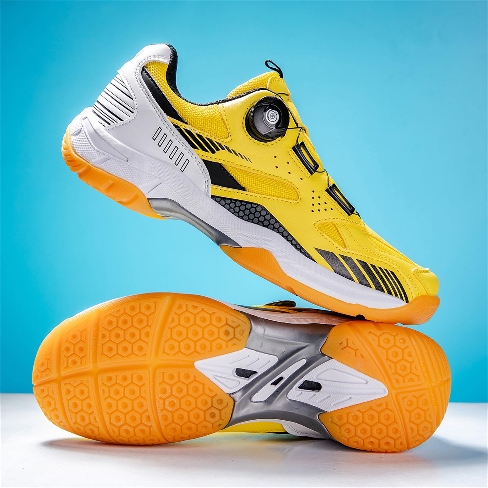 Zapatillas De Bádminton Ligeras para Tenis De Mesa Zapatillas De Pickleball Hombres Mujeres Zapatillas para Todas Las Superficies Antideslizantes Y Que No Dejan Marcas
