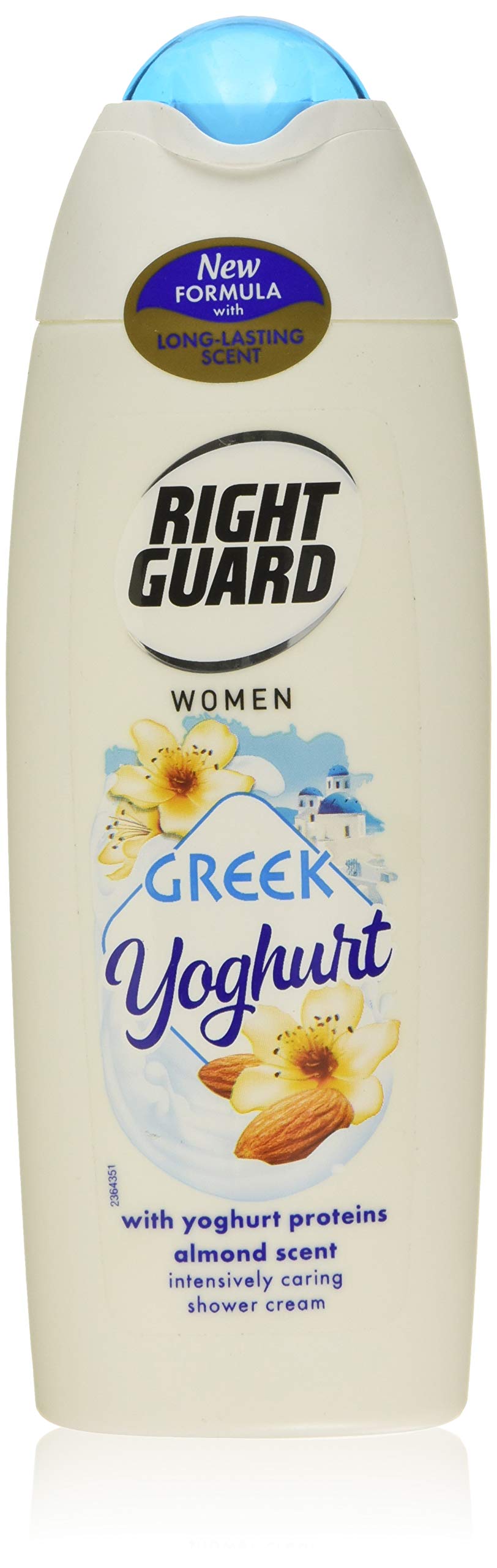 Right Guard SHOWER WOMEN Greek Yogurt 250ml,WHITE