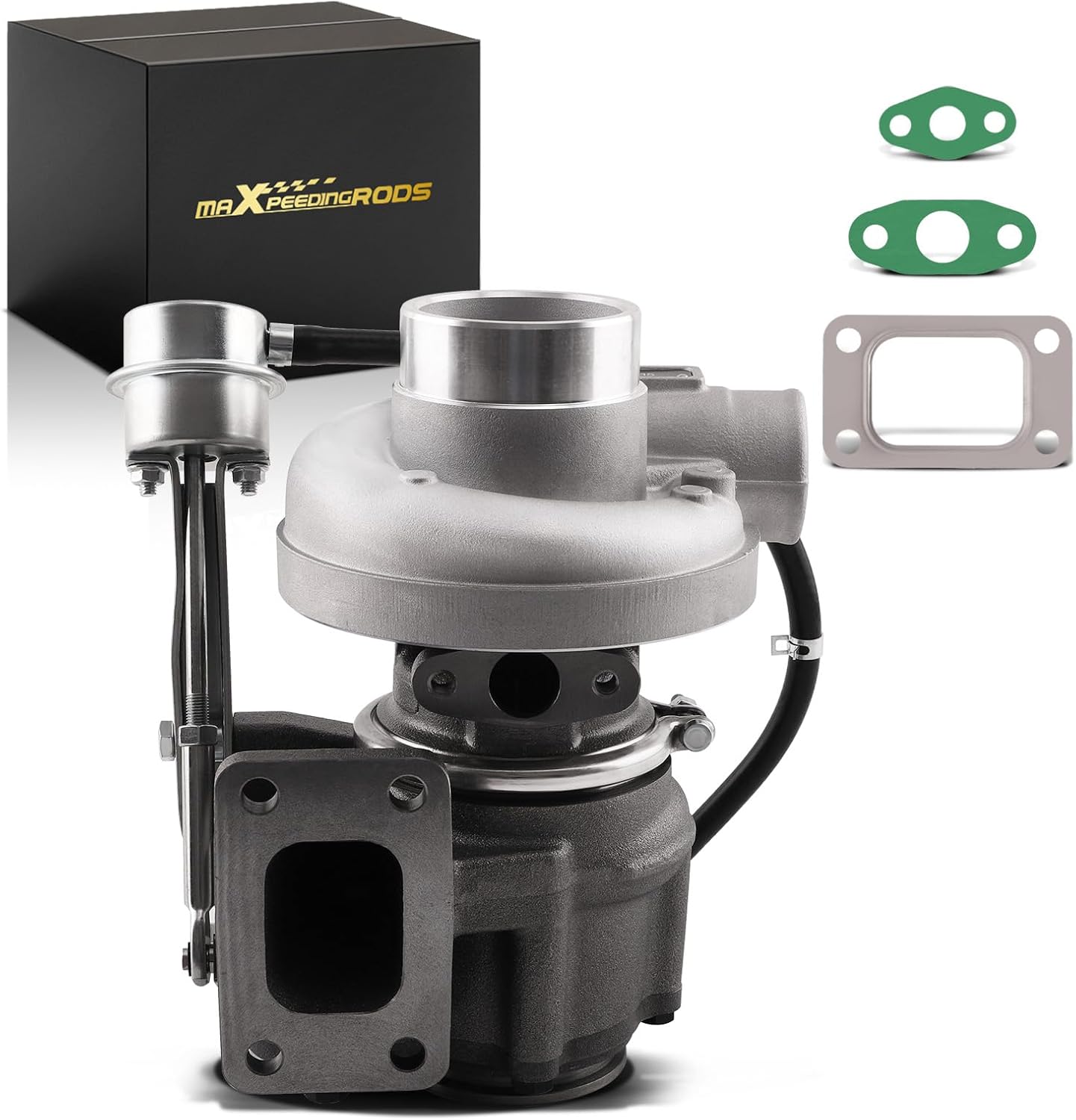 maXpeedingrods HX30W Turbocharger Turbo Kit for Cummins Industrial Komatsu Elite 4BT 1995-2006, for Various with 4BTAA Engine 1996-2012, for Industrial Excavator Truck 2002-, Basic VL Series