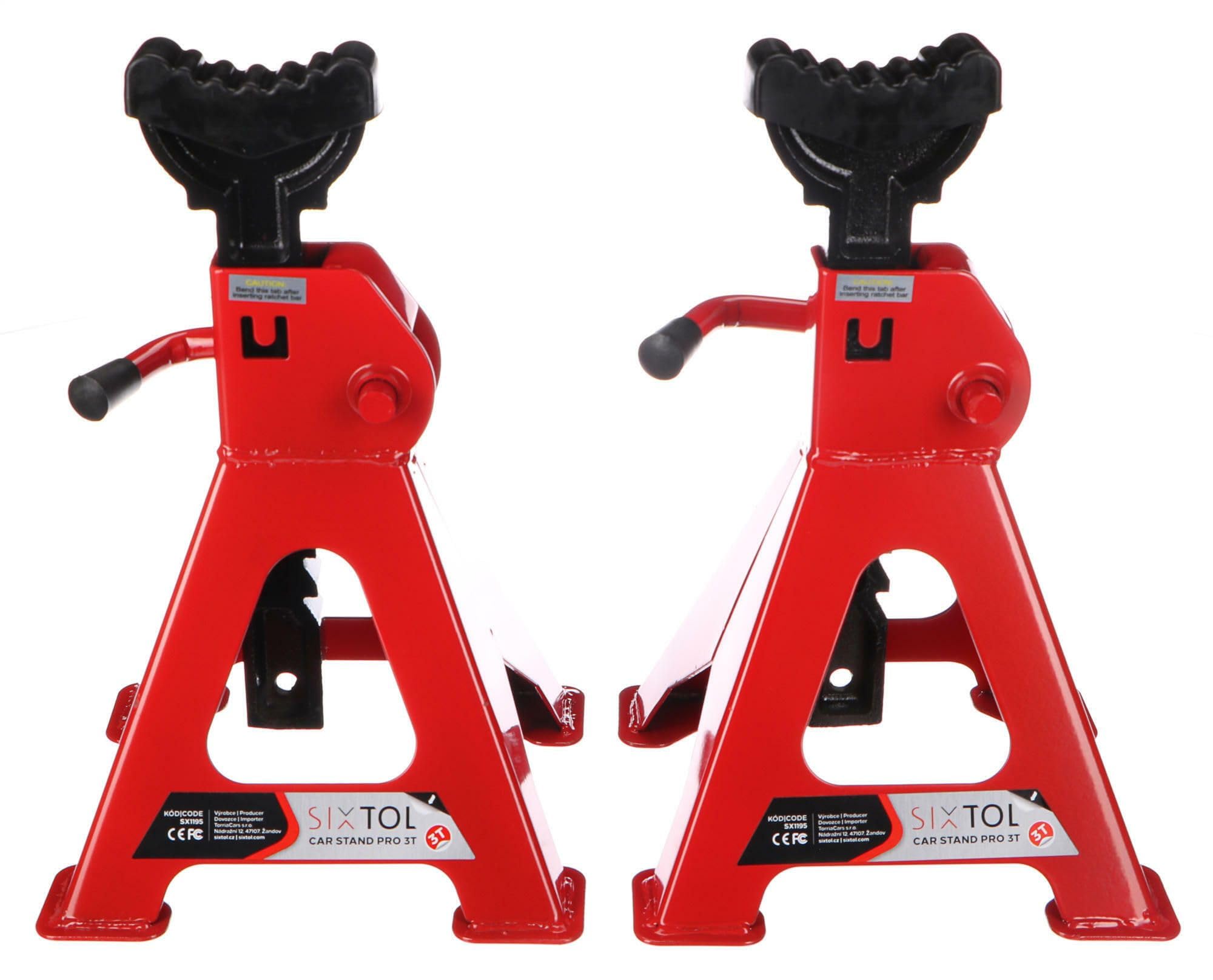Mechanic Car Stand PRO 3T | Coppia cavalletti per Auto | Portata 3 tonnellate | Altezza Regolabile