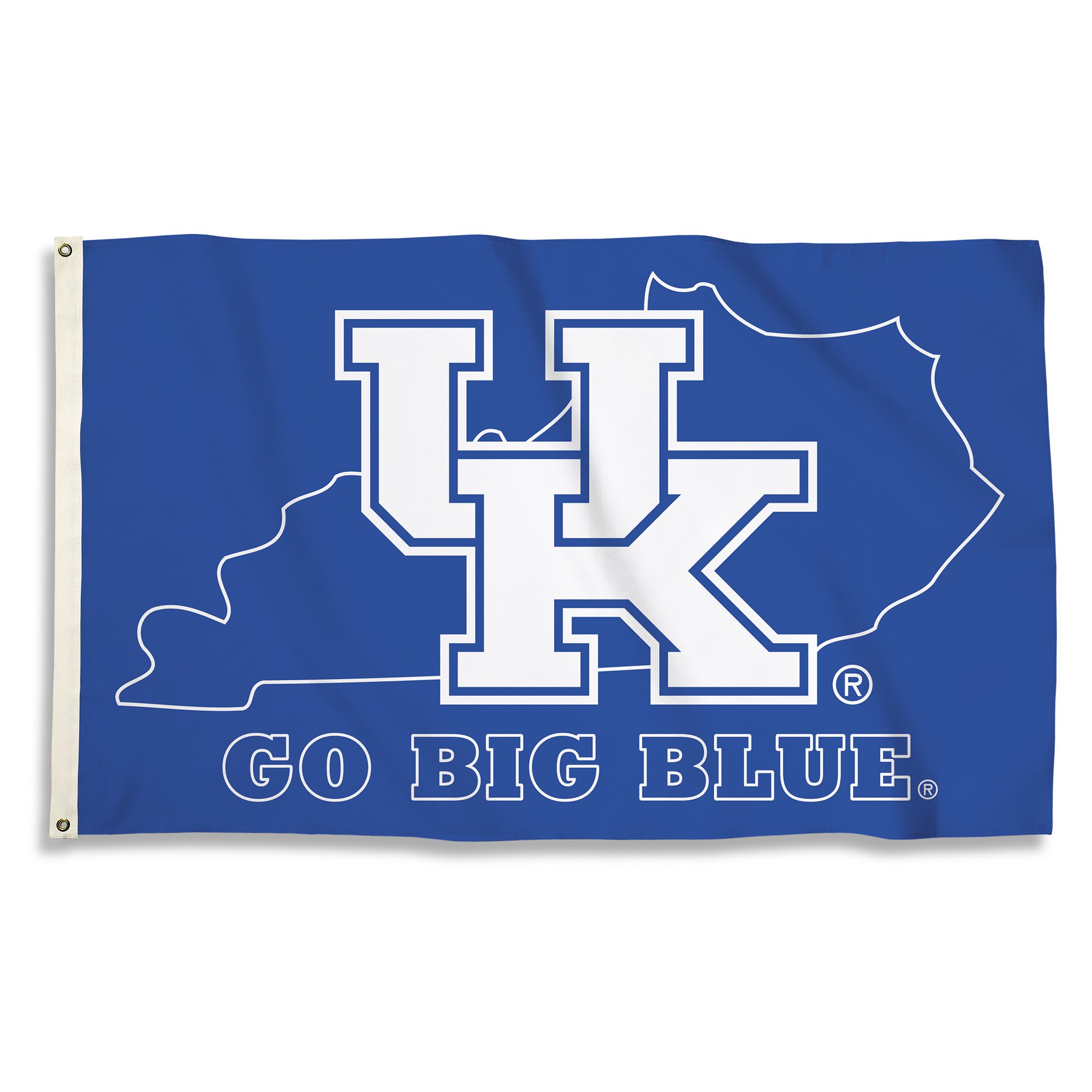BSI PRODUCTS, INC. - Kentucky Wildcats 3’x5’ Flag with Heavy-Duty Brass Grommets - UK Football, Basketball & Baseball Pride - High Durability - Designed for Indoor or Outdoor Use - Great Gift Idea