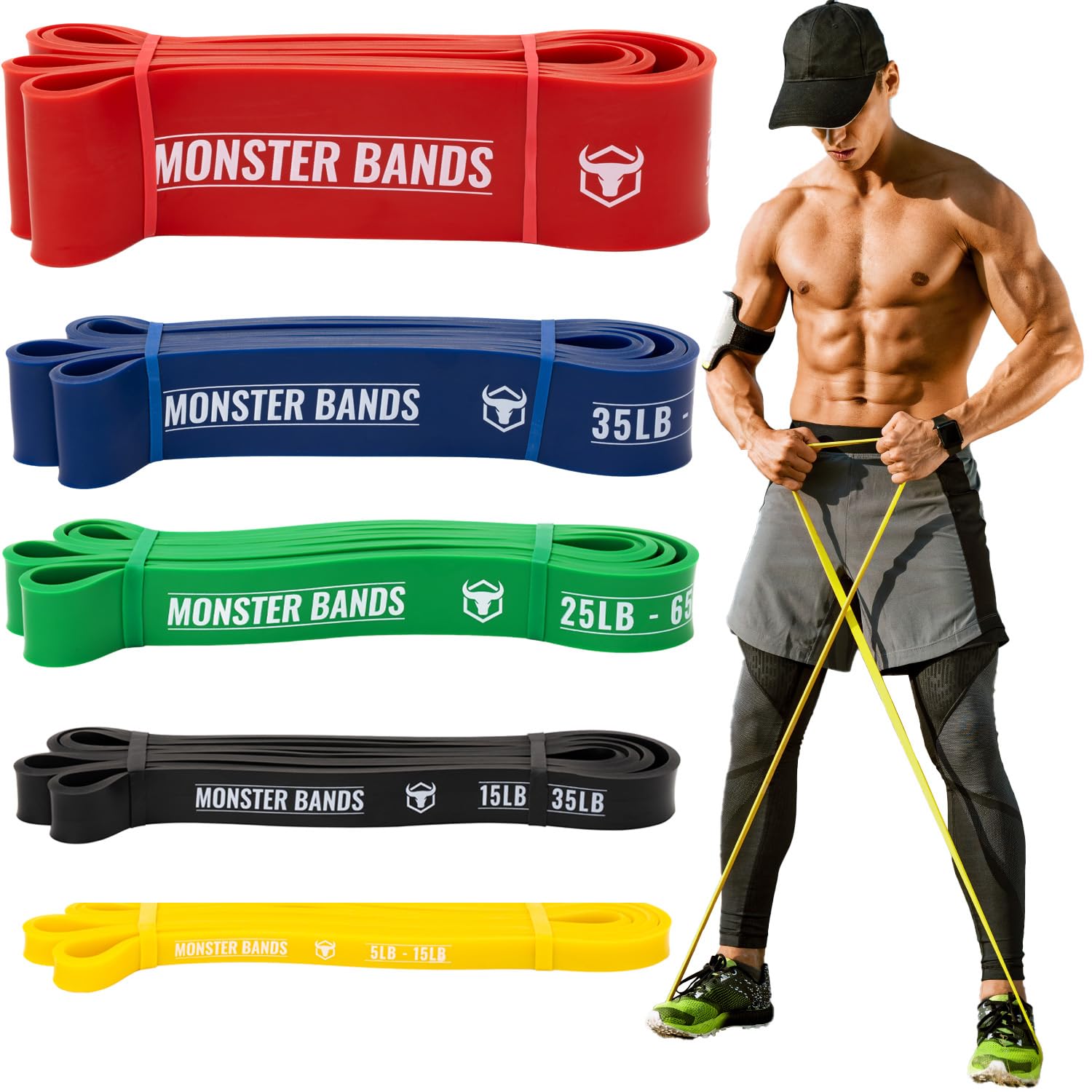 Pull Up Bands Resistance Bands Set of 5 Pull Up Assistance Bands Set Exercise Workout Bands for Working
