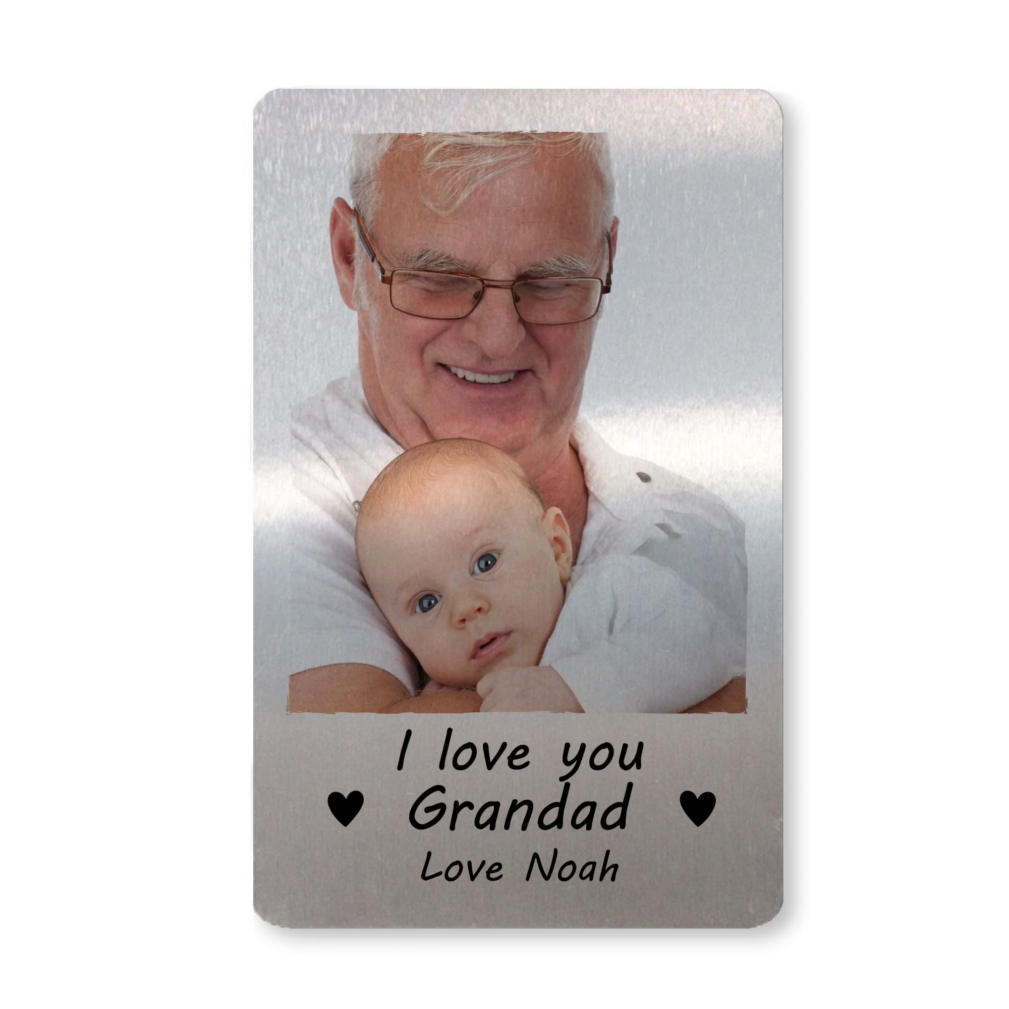 Grandparent Gift Personalised Grandad Birthday Christmas From Grandchildren Wallet Card
