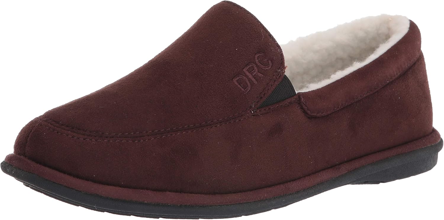 Dr. Comfort Men's Relax Chocolate Diabetic Slippers, 11