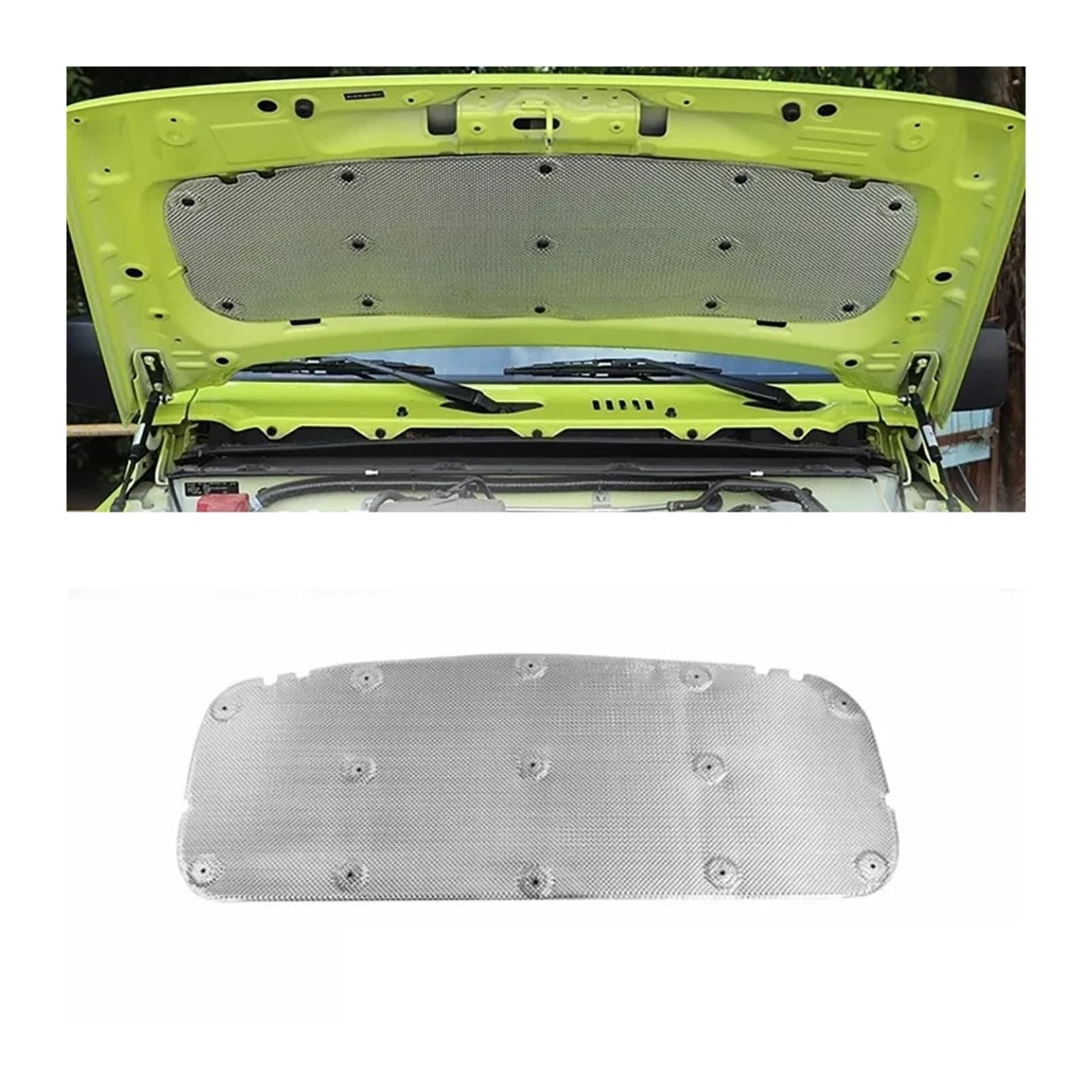 Dlkaddkgf One Color Car Engine Hood Heat Insulation Cotton Soundproof Cotton Pad Compatible For Suzuki Jimny Jb64 Jb74w 2019-2021