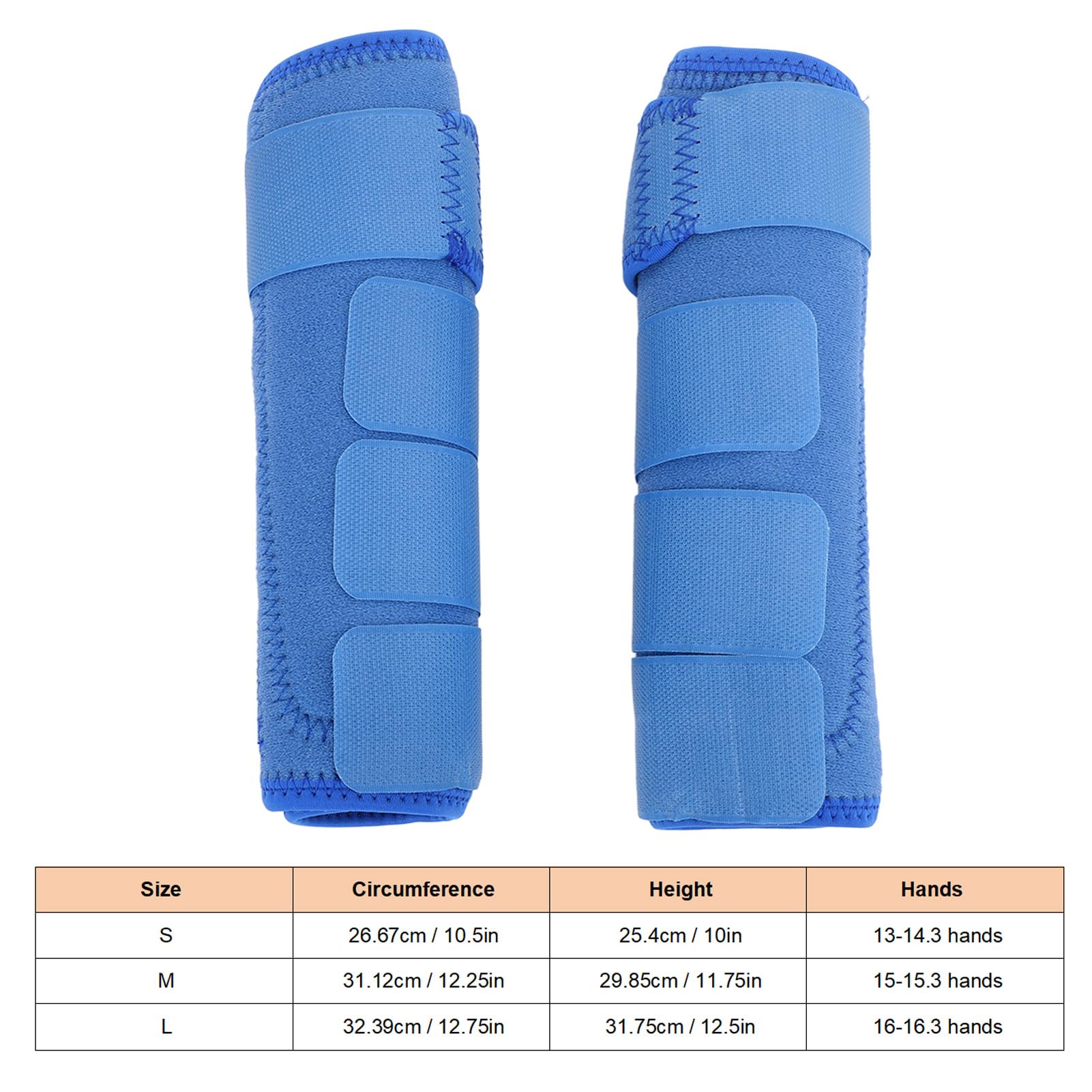 Fockety Botas de Deporte de Caballo, Envolturas de Pierna de Caballo, Botas de Medicina de Deporte de Caballo con Gancho y Lazo, Botas de Fetlock de Caballo Botas de Pierna traseras (L)
