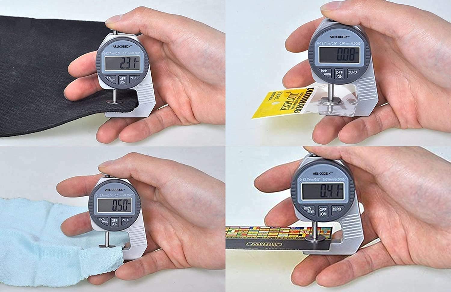 Manovruti12.7 mm Thickness Gauge, Flat Head Thickness Tester Dial,gauge measuring tool,gauge machine 4