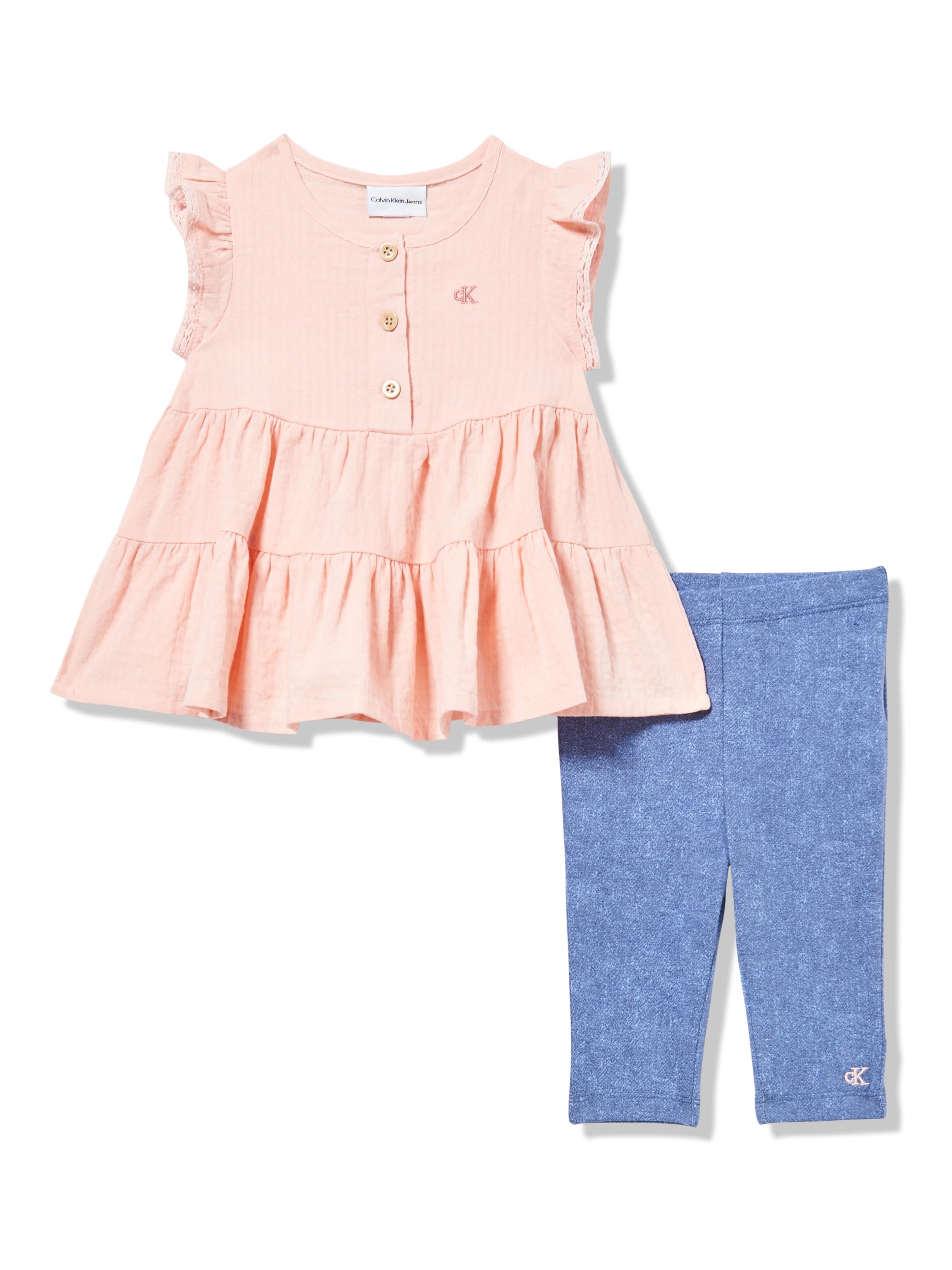 Calvin Klein girls 2pc Capri Set