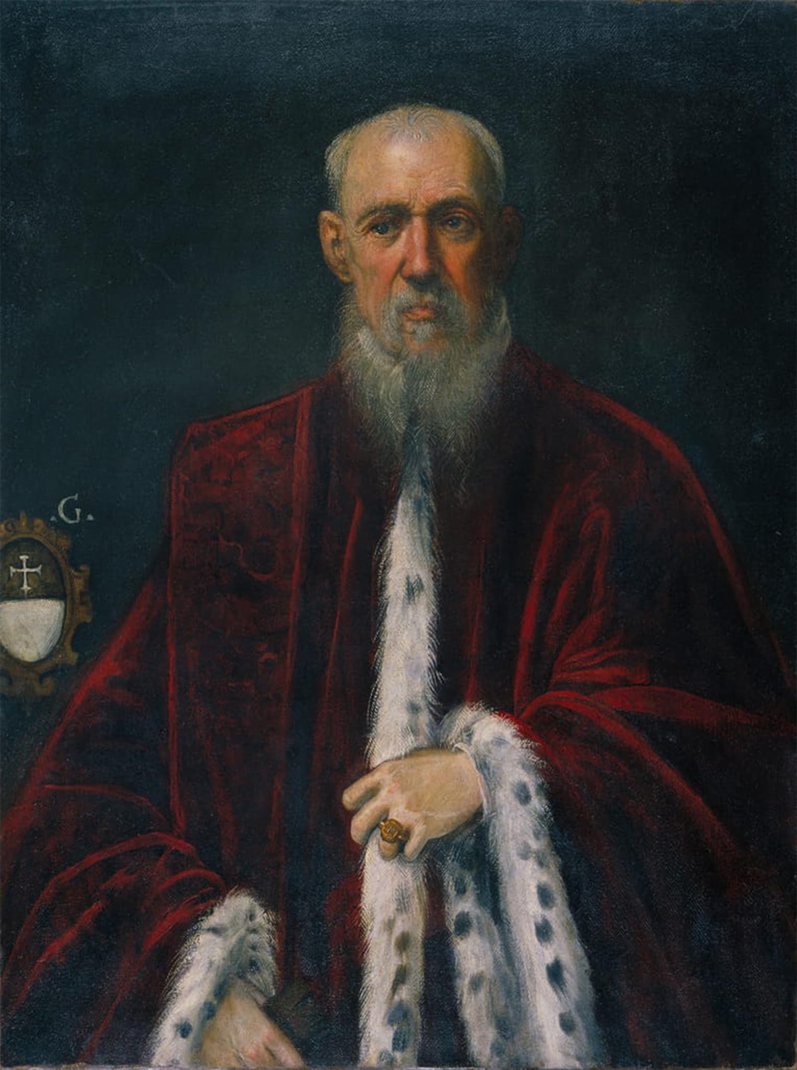 SERENDIPITP Aesthetic Poster Photo Wall Print Retro Picture Portrait Du Procureur Alessandro Gritti by Domenico Robusti Tintoretto Modern Wall Artwork for Home Decor 60x90cm