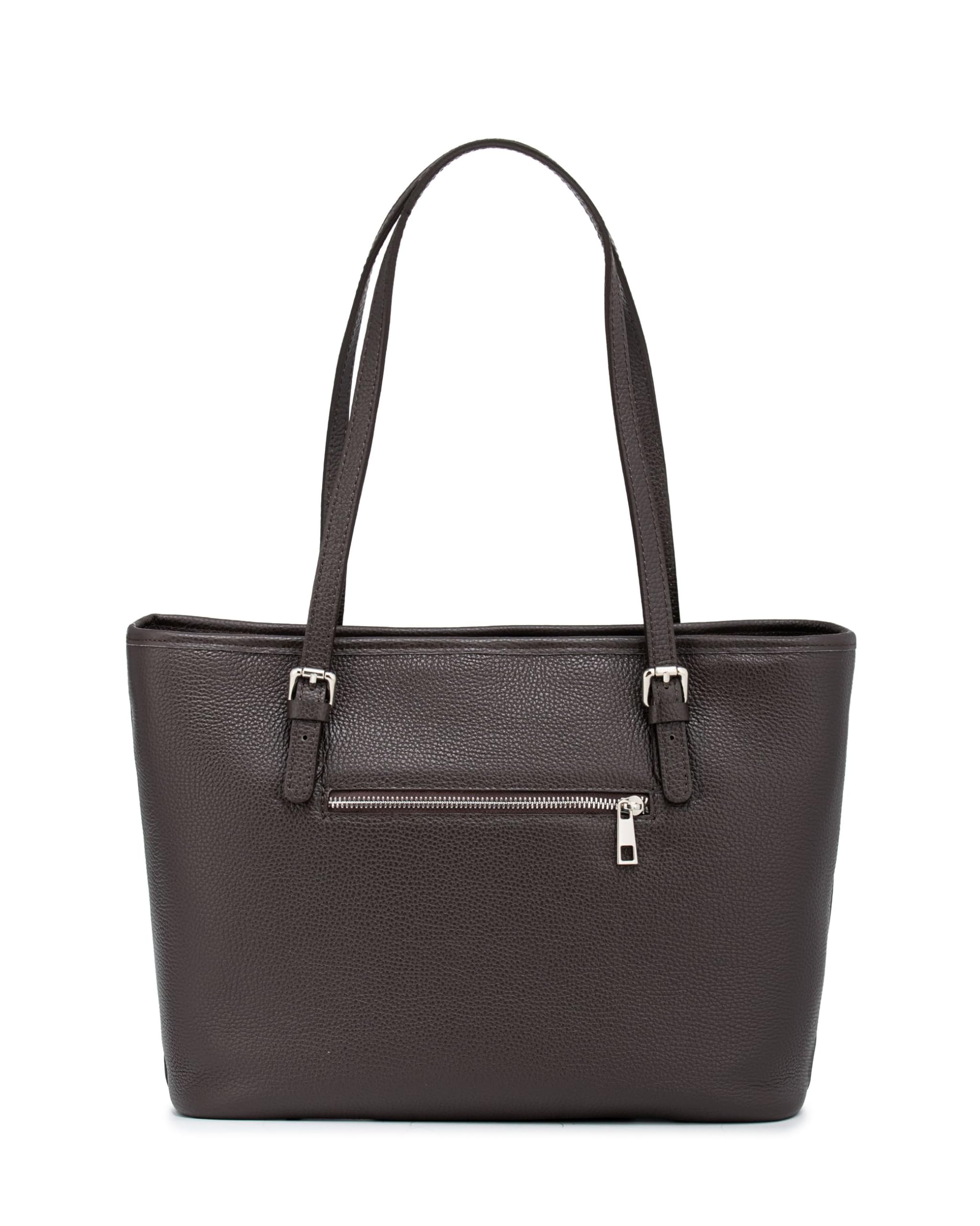 Caspar Große Leder Tote Bag Damen Shopper XL Schultertasche mit verstellbaren Schulterriemen - PREMIUM LINE - Modell No.867 - Made in Italy