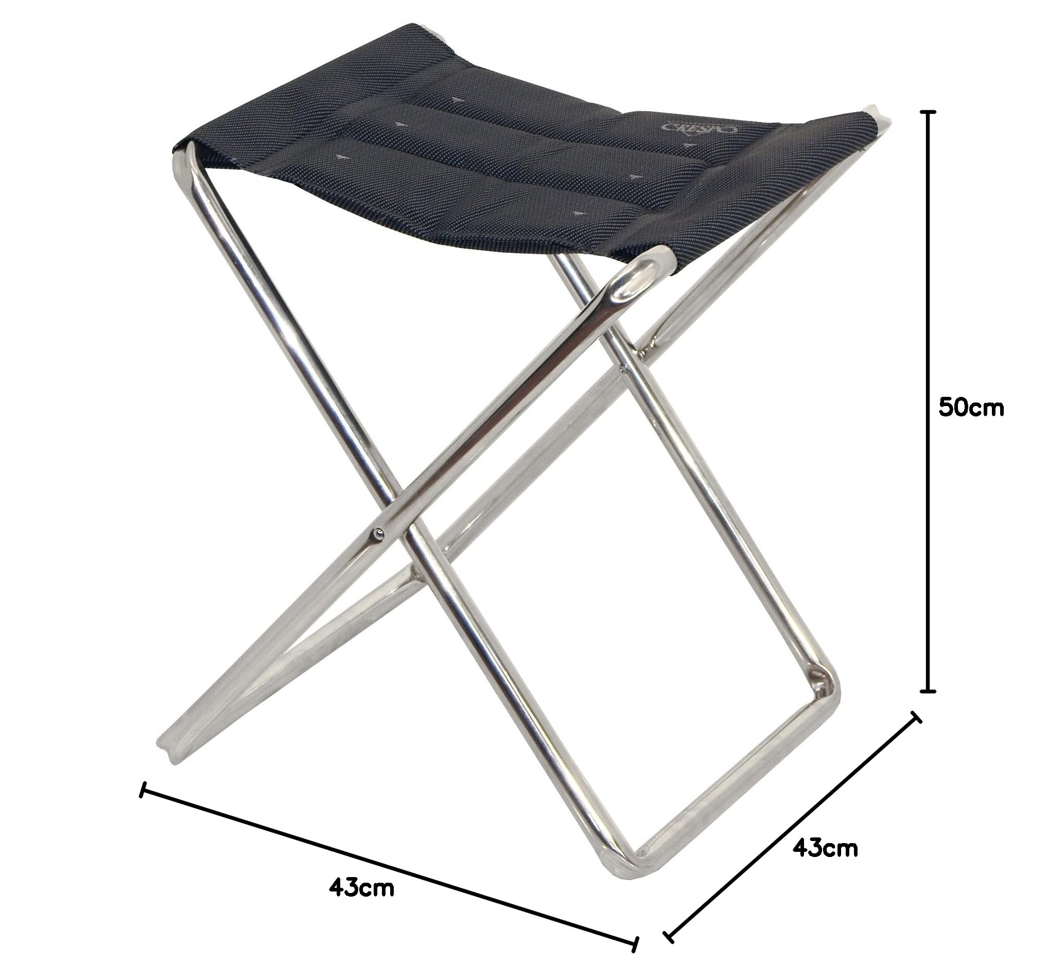 Crespo - Klapp/Fußhocker - AL/302 - Deluxe - Dunkelgrau