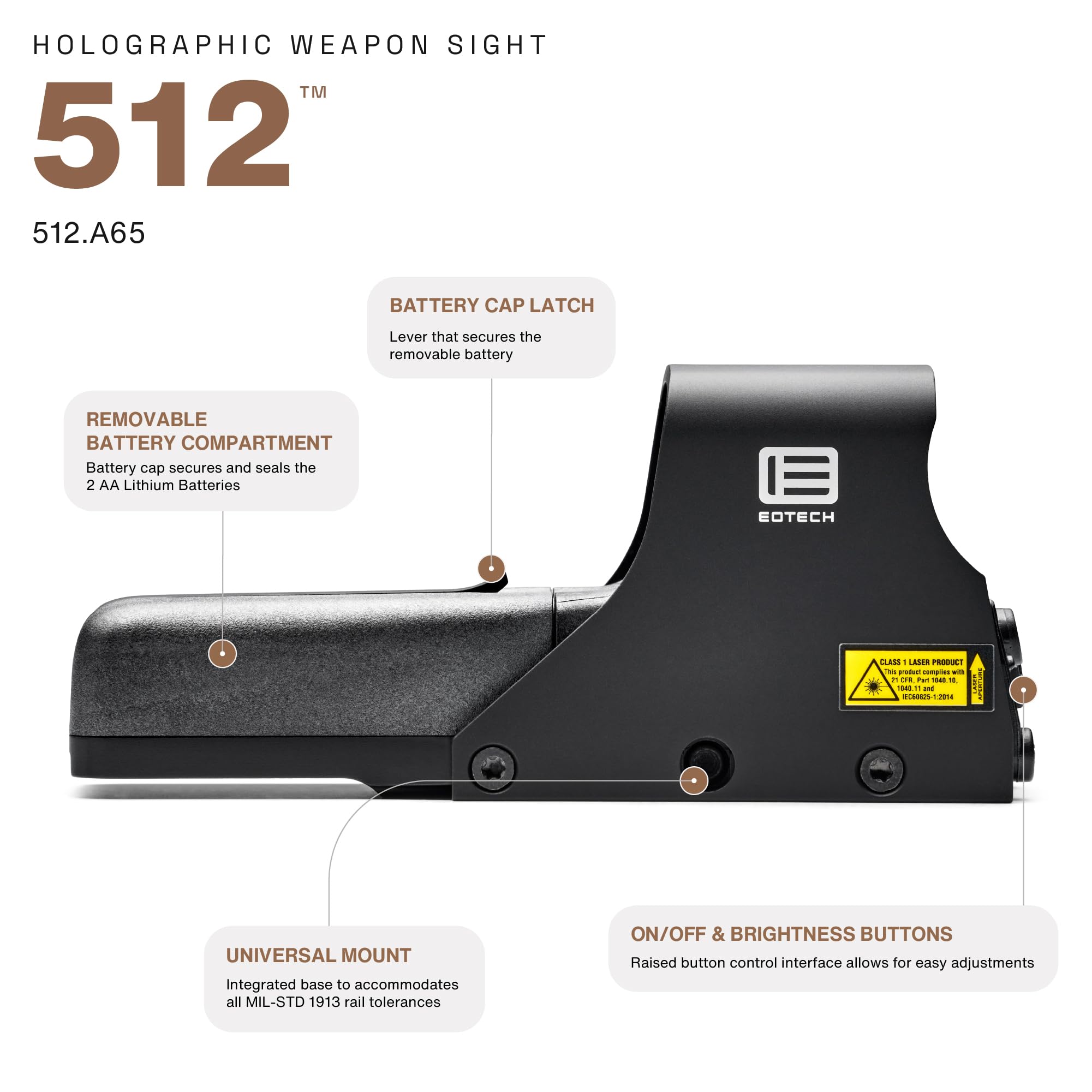 Amazon.com : EOTECH 512 Holographic Weapon Sight : Rifle Scopes