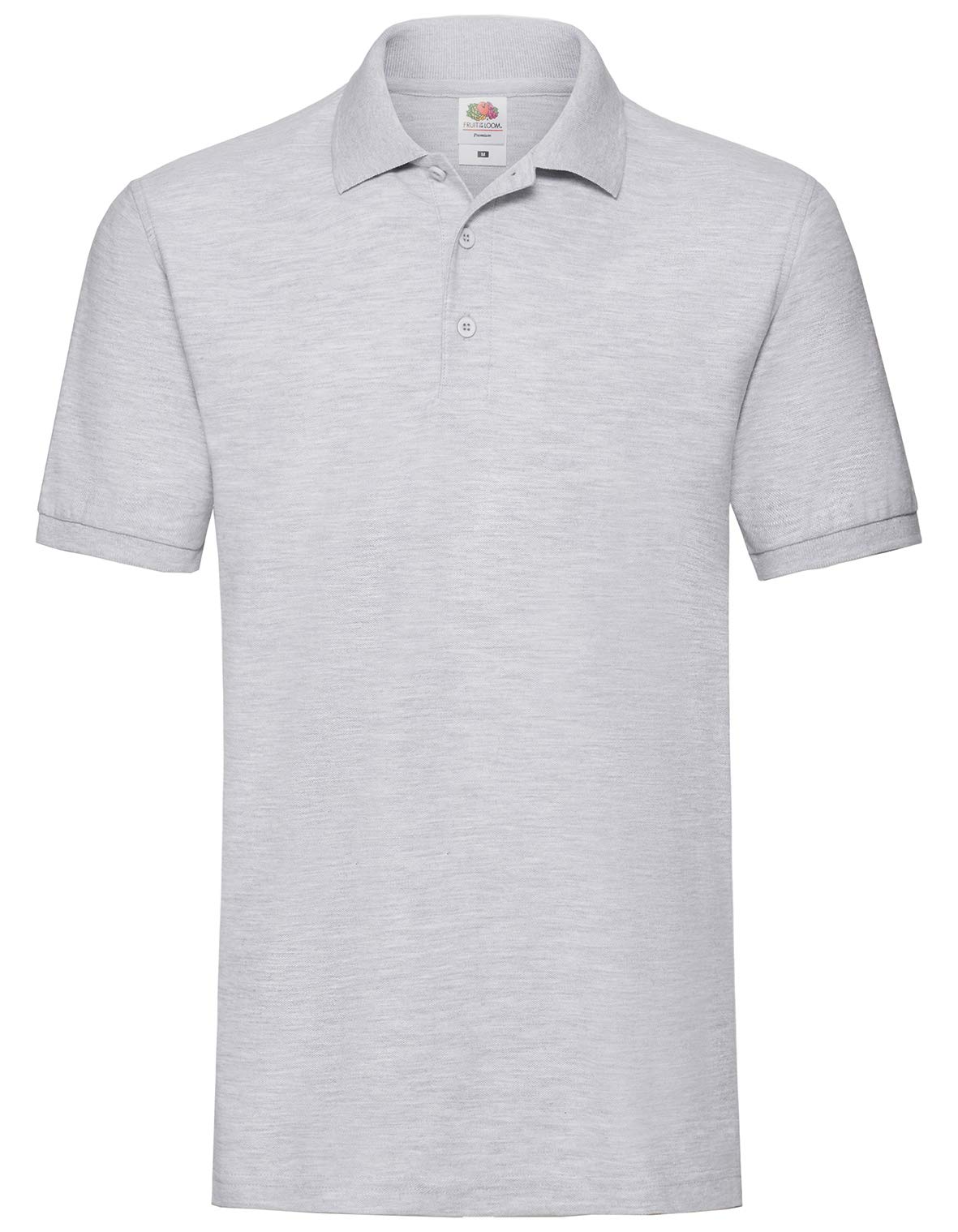 Fruit of the Loom Men's 65/35 Polo Shirt, Heather Grey, XXX-Large