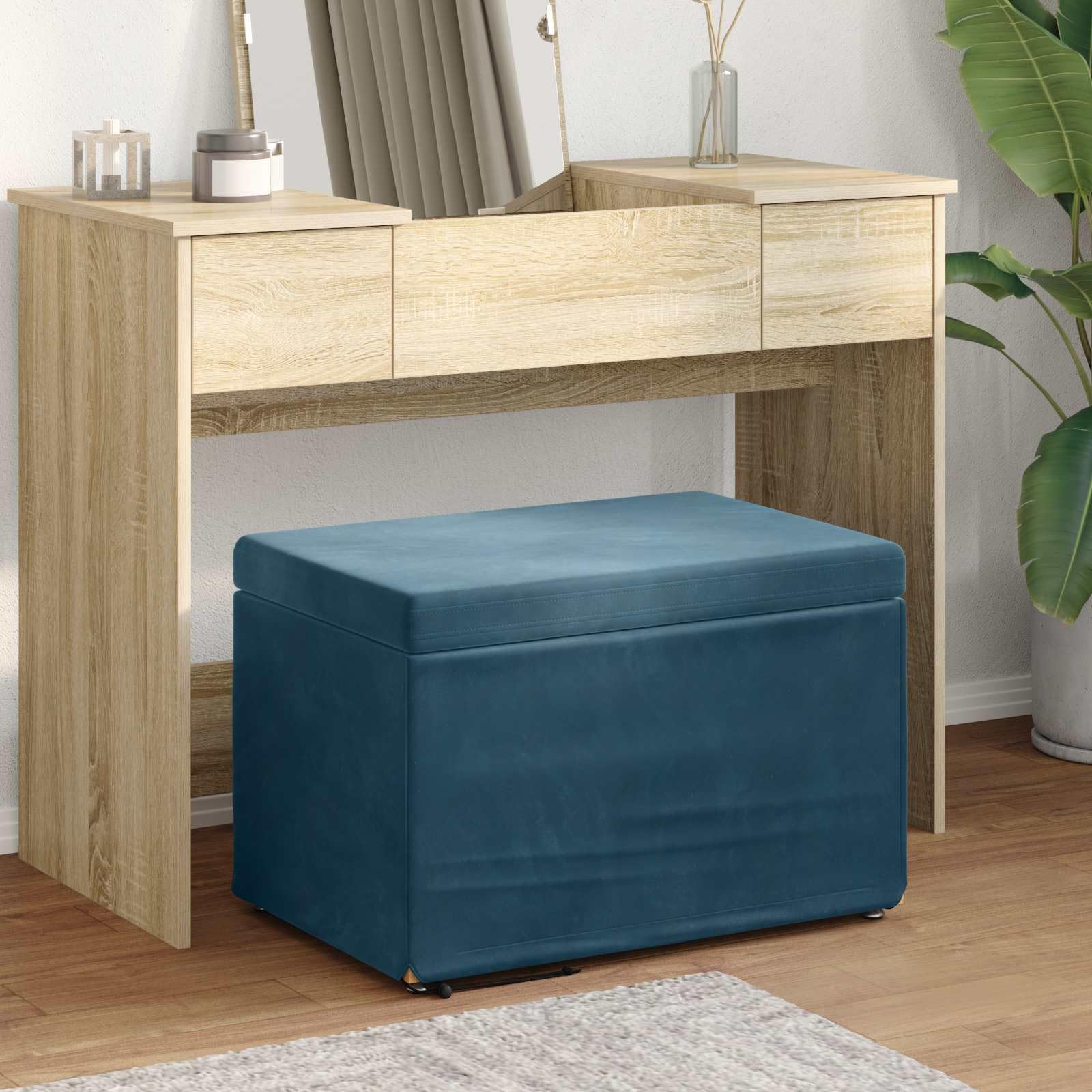 Tabouret de bar moderne pour salle à manger et îlot de cuisine bleu