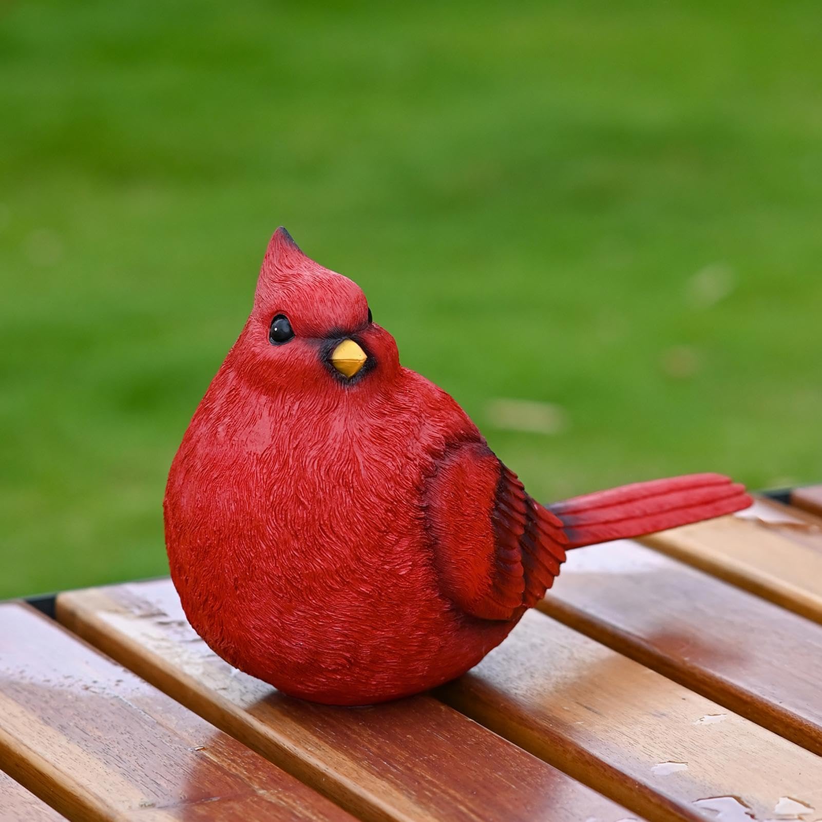 Vogelfigur Harz Gartenskulpturen Sammlerstück Dekoration | Rote Vogel Garten Skulpturen Für Außenbereich Und Innenbereich, Rasen, Zuhause, Terrasse, Landschaftsgestaltung,