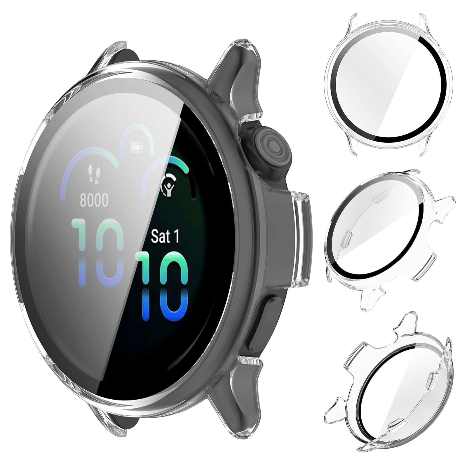 Amazon.co.jp: For GARMIN Vivoactive 6 用 ケース PC素材＋強化