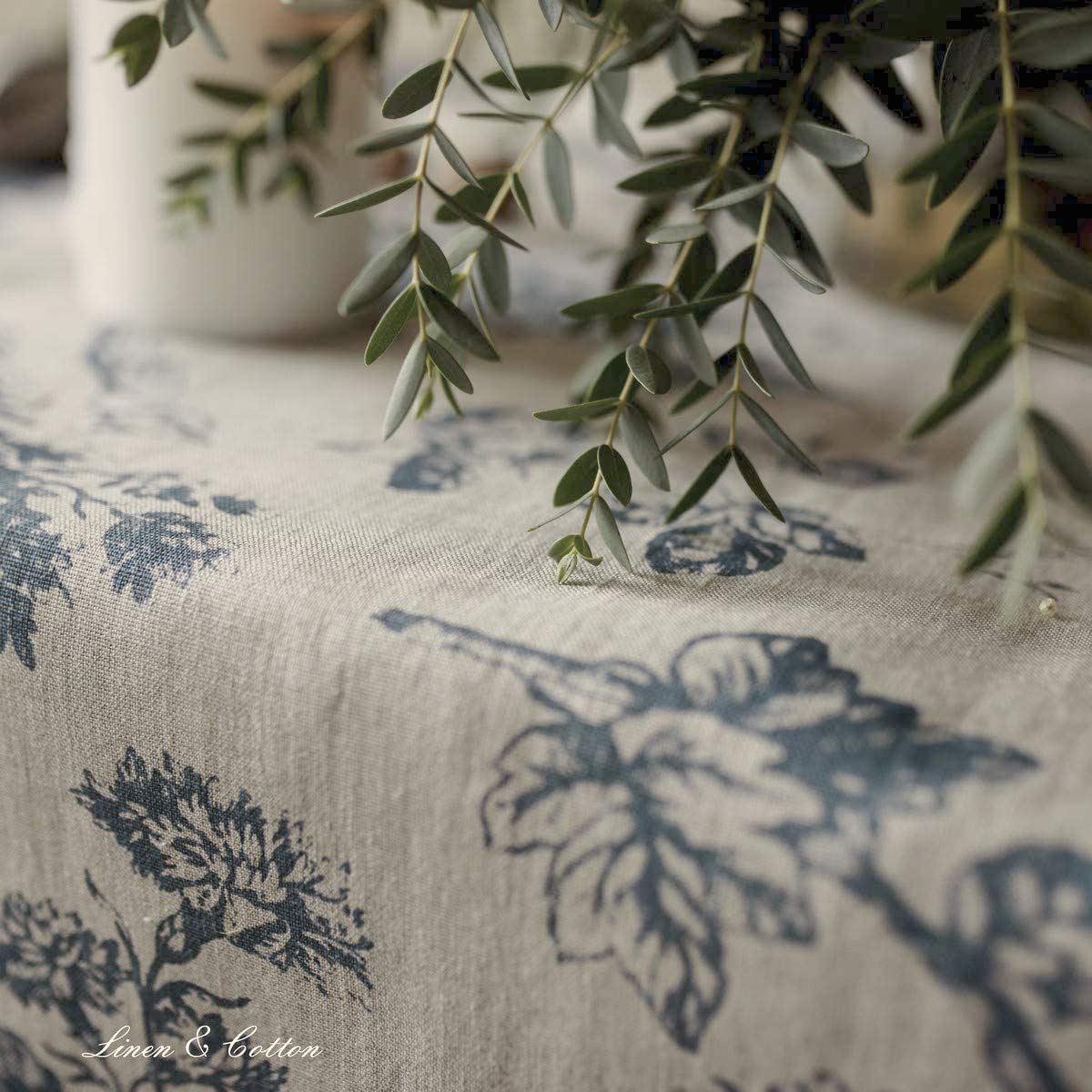 Linen & Cotton Hoge Kwaliteit Tafelloper Stof Tafeldecoratie Flores