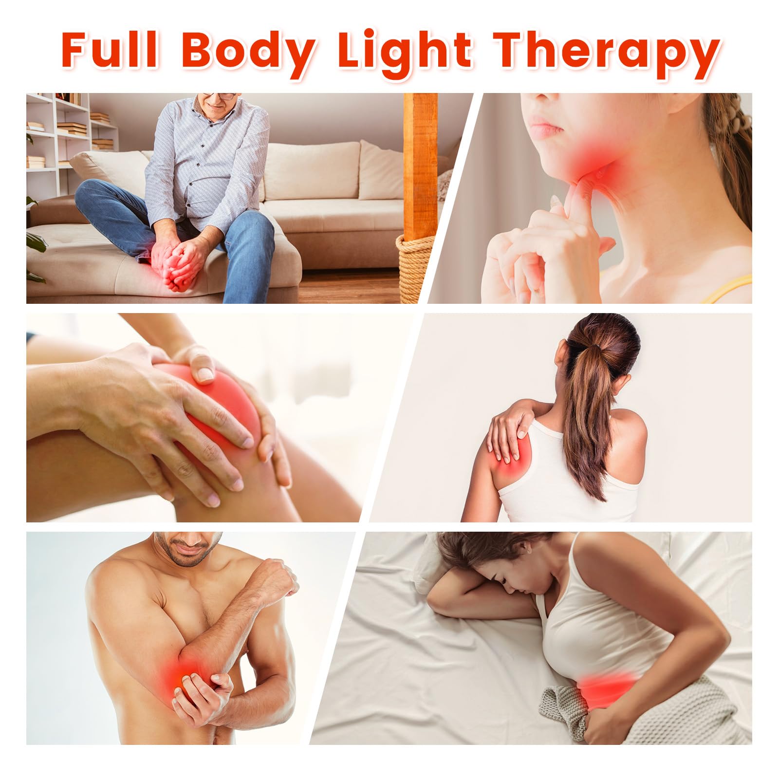 Cinturón de terapia de luz roja para cuerpo, terapia de luz infrarroja cercana para cara, cuello, 15 W, luz roja, envoltura para el cuello con temporizador para barbilla, mano, muñeca, rodilla, regalo