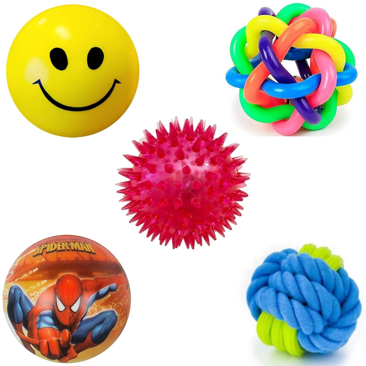 PETZLUV Dog Ball Combo Pack – 5-in-1 Set with Durable Rubber Ball, Squeaky Toy, & Soft Foam Ball for Fetch, Chewing, & Interactive Play – Ideal for Puppies & Small Dogs (B0DFTW7PH6) Amazon Price History, Amazon Price Tracker