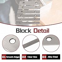 Vista 4 de findmall Juego de bloques paralelos de precisión de 10 pares 1/8 x 5 con exactitud de 0.0002 Juego de herramientas de calibrado endurecido