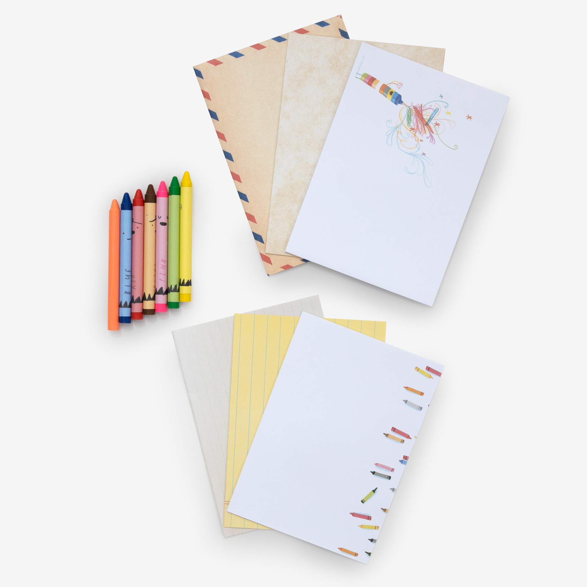 Bring the Crayons Home: A Box of Crayons, Letter-Writing Paper, and Envelopes - Image 6