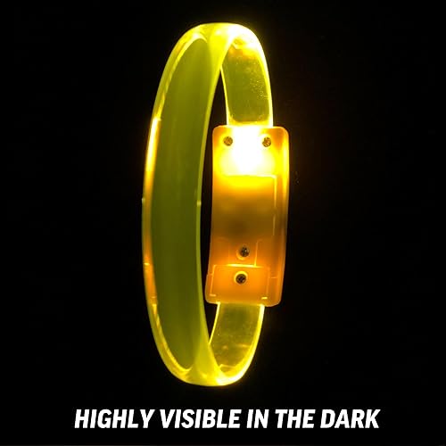 Miniatura 9 de Paquete de 8 bandas mágicas  Brilla en la oscuridad  Luz intermitente para conciertos  Luces de correr para corredores  Pulsera con luz de varios