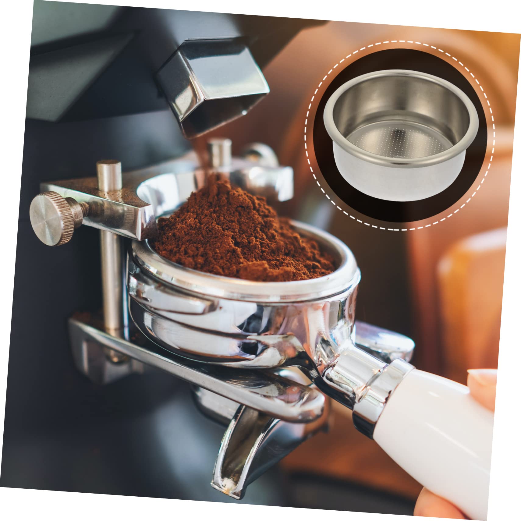DOITOOL Lot De 4 Filtres À Expresso En Acier Inoxydable Pour Machine À Café Filtre À Expresso Filtre À Café Extraction Fine Du Goût Du Café