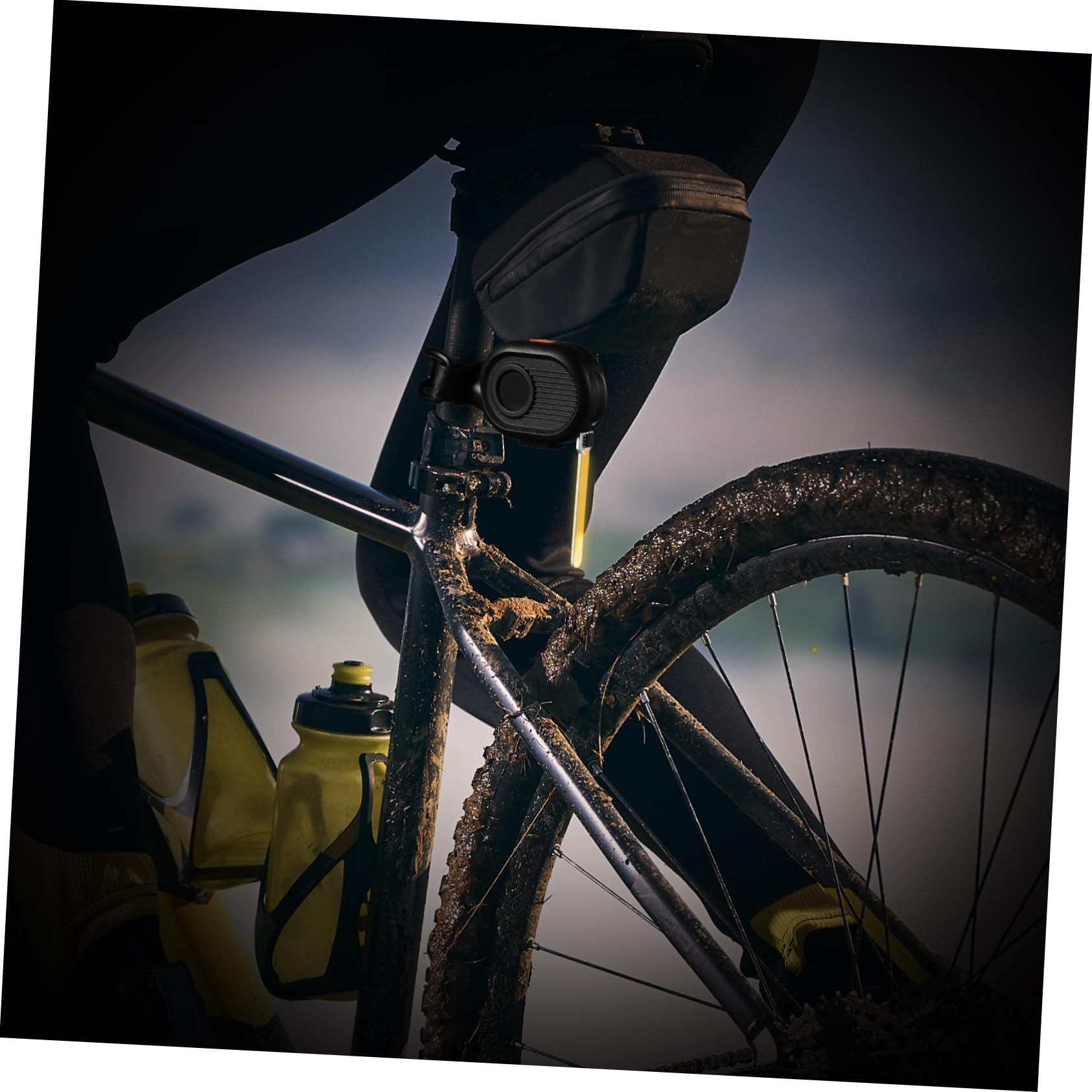 HEMOTON Bike Rear Light Rechargeable Led Tail Light Flash -c Cable Night Riding Safety