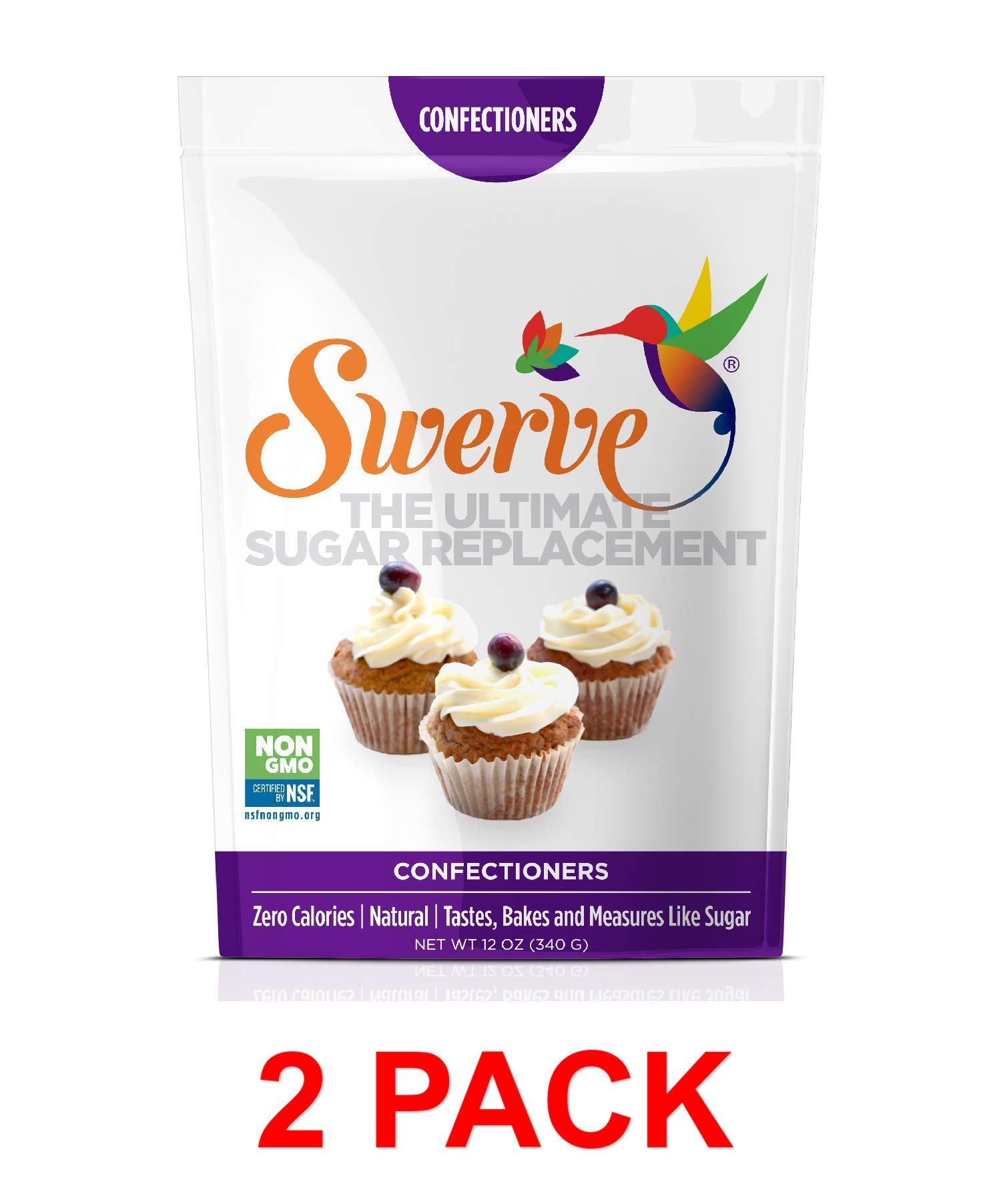 Swerve Sweetener, Confectioners, 12 oz (6-PACK)